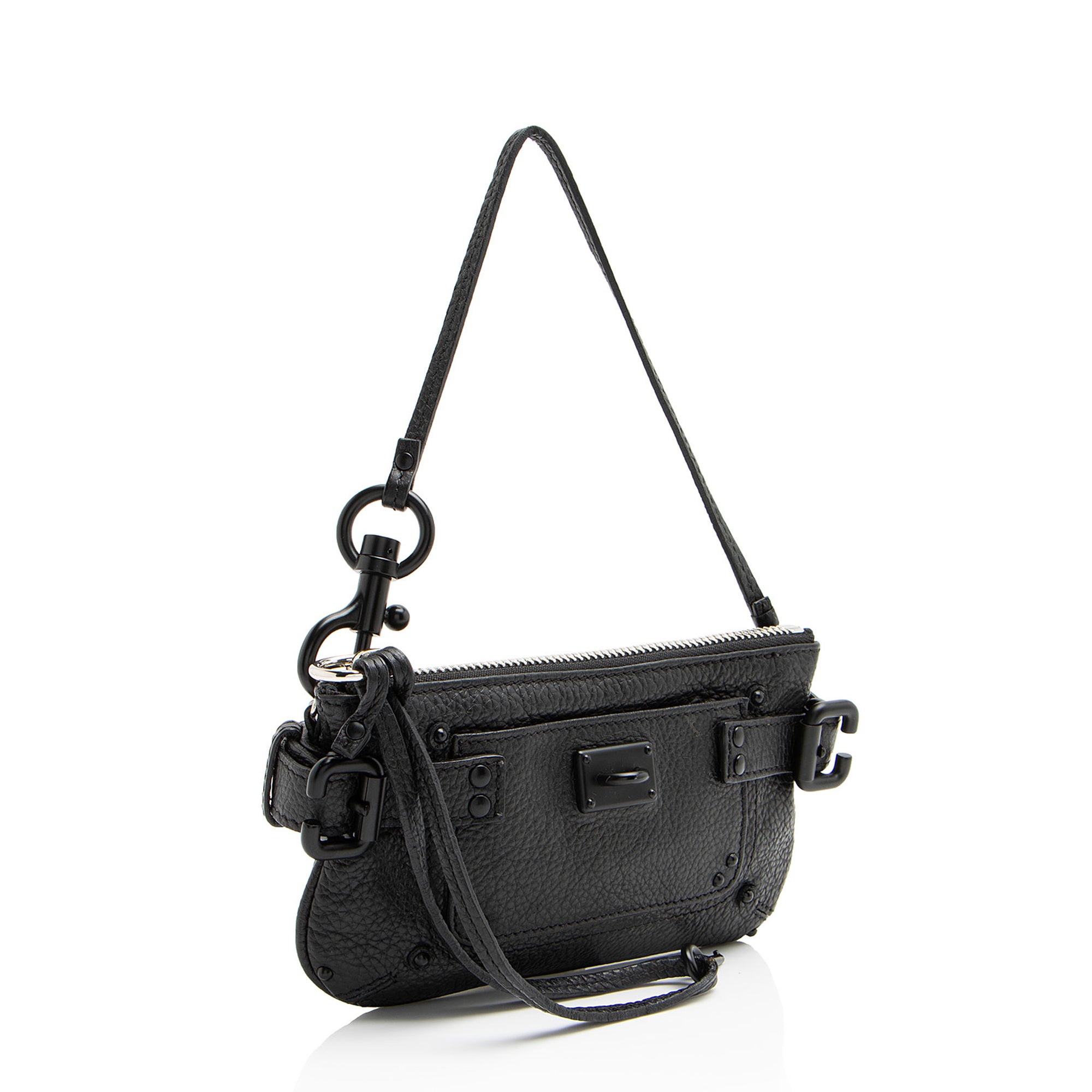 Chloe Leather Paddington Mini Clutch (SHF-OZoAbM)