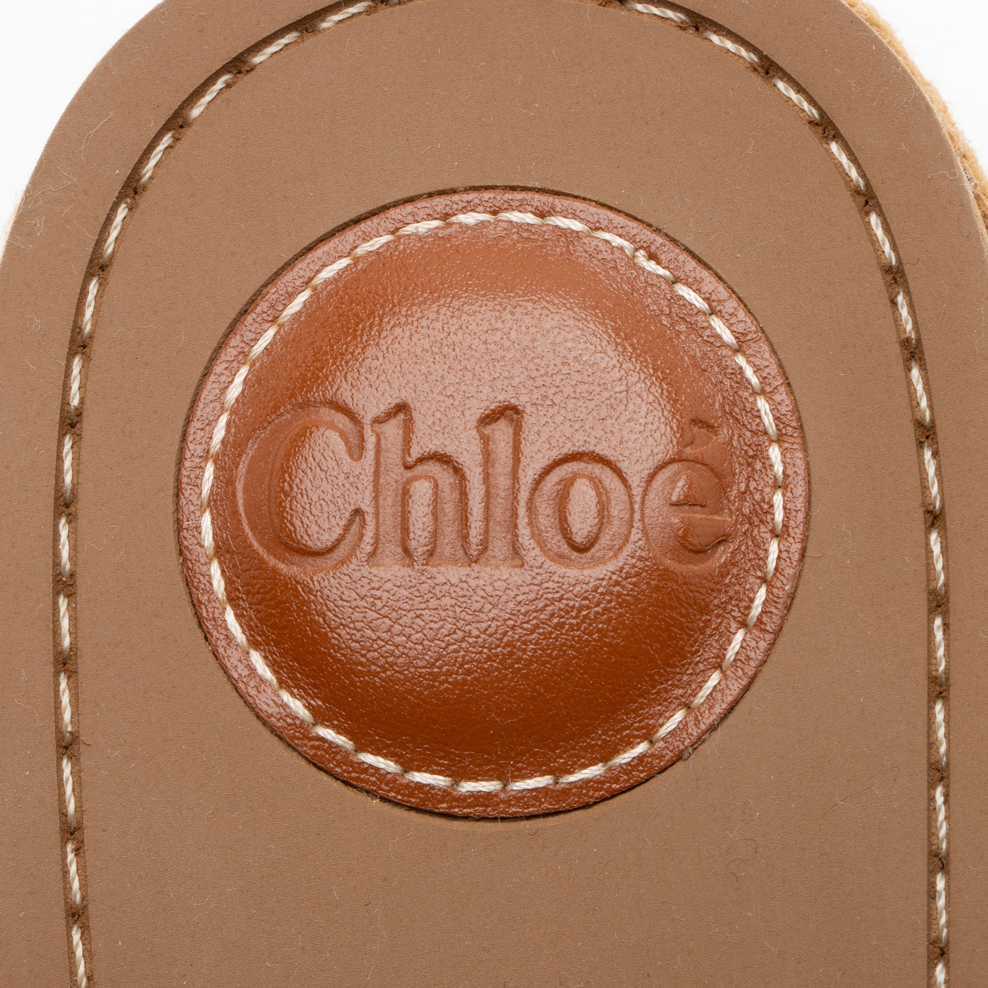 Chloe Linen Woody Wedge Espadrilles - Size 9 / 39