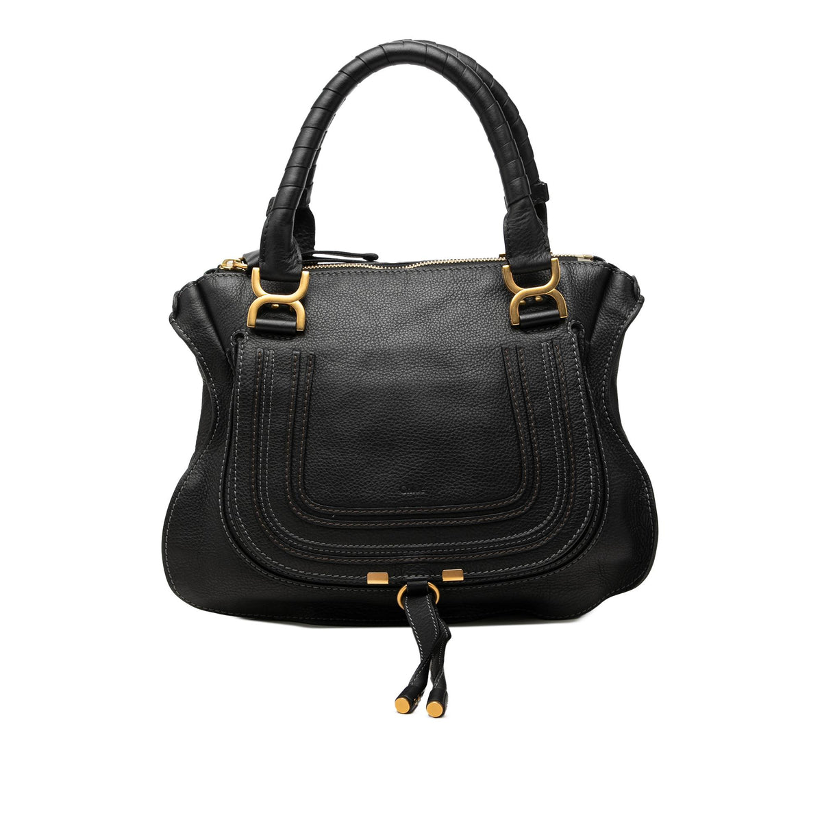 Chloe Medium Grained Leather Marcie Satchel