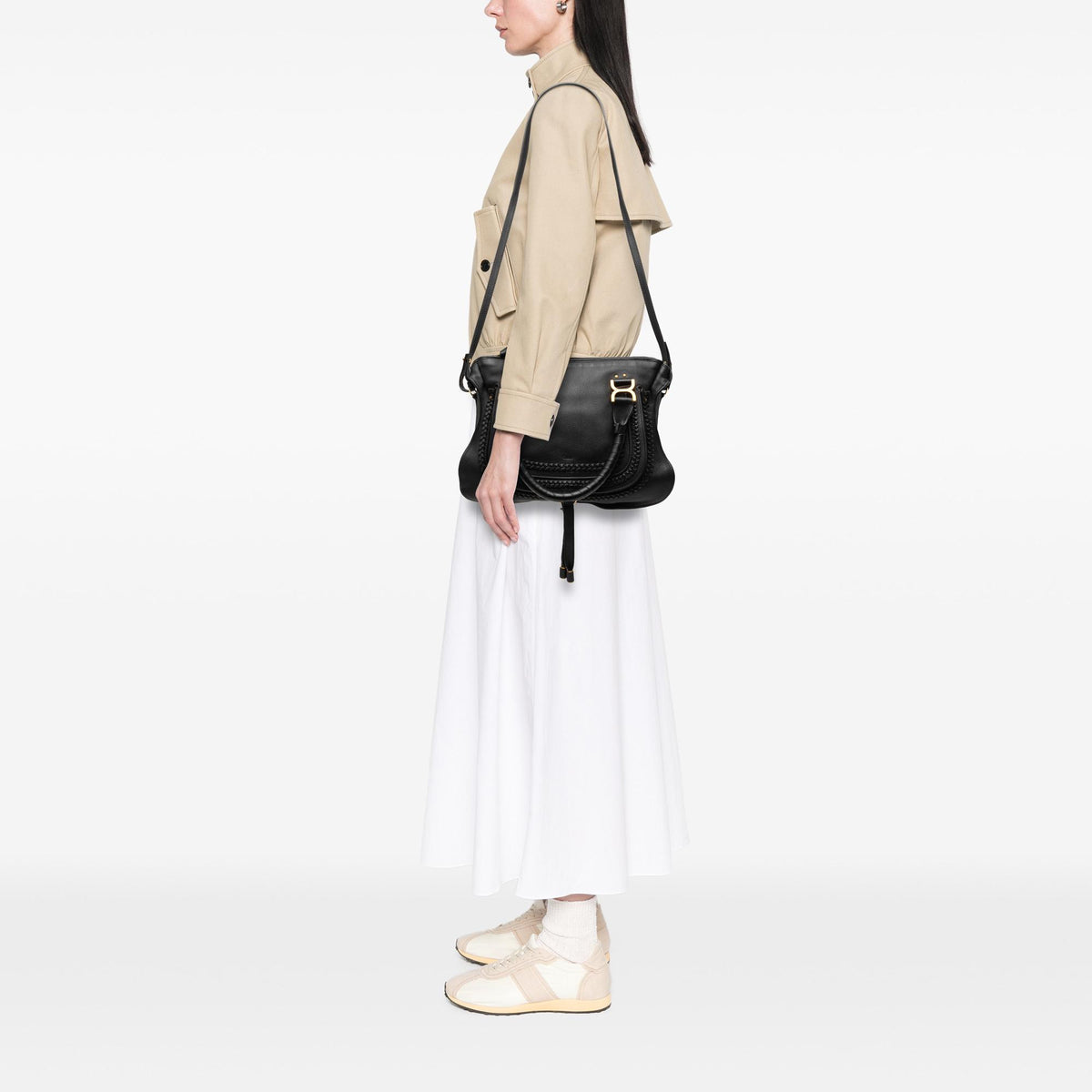 Chloe Medium Leather Marcie Satchel