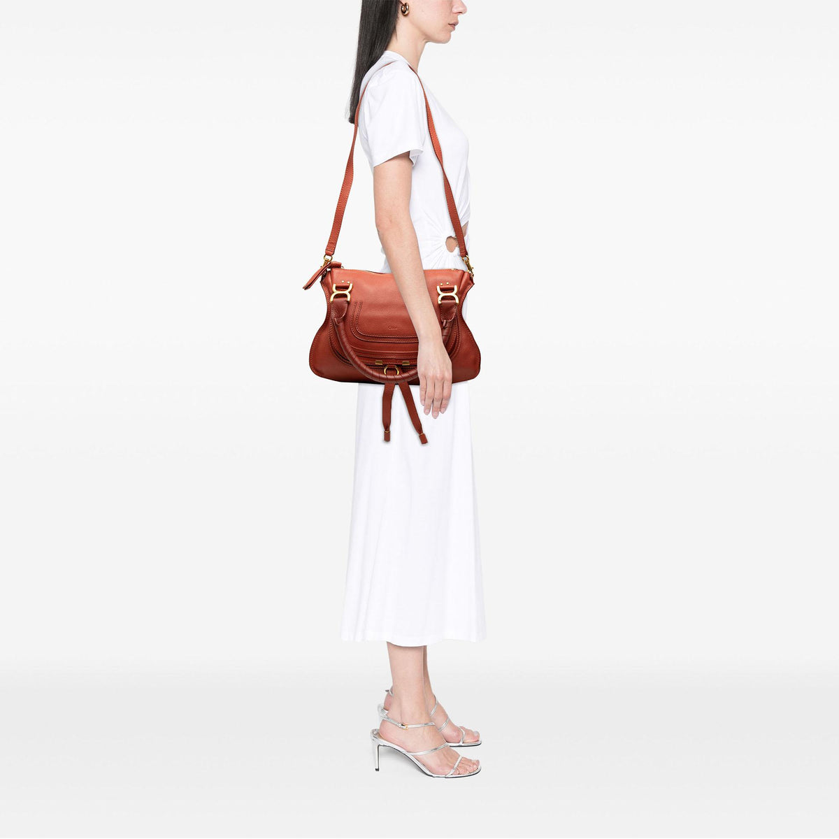 Chloe Medium Leather Marcie Satchel