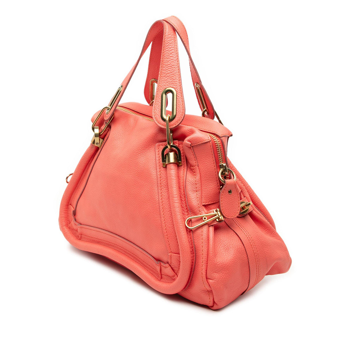 Chloe Medium Leather Paraty Satchel