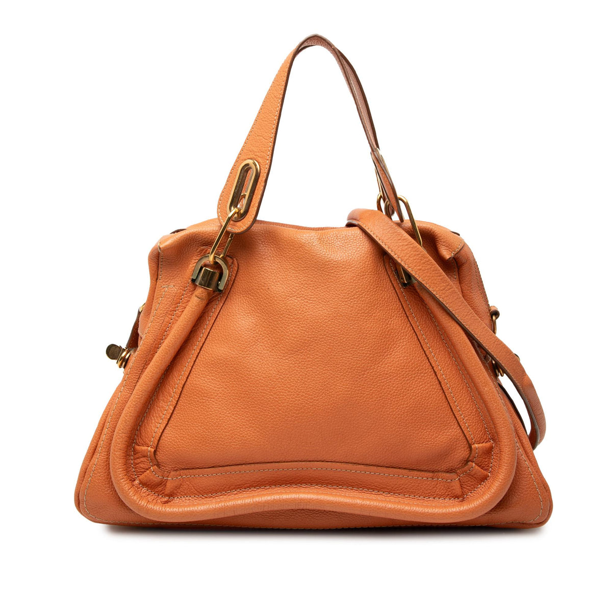 Chloe Medium Leather Paraty Satchel