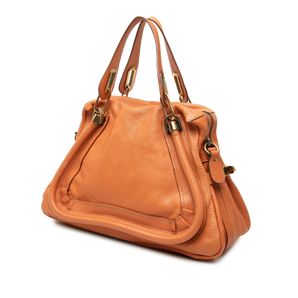 Chloe Medium Leather Paraty Satchel
