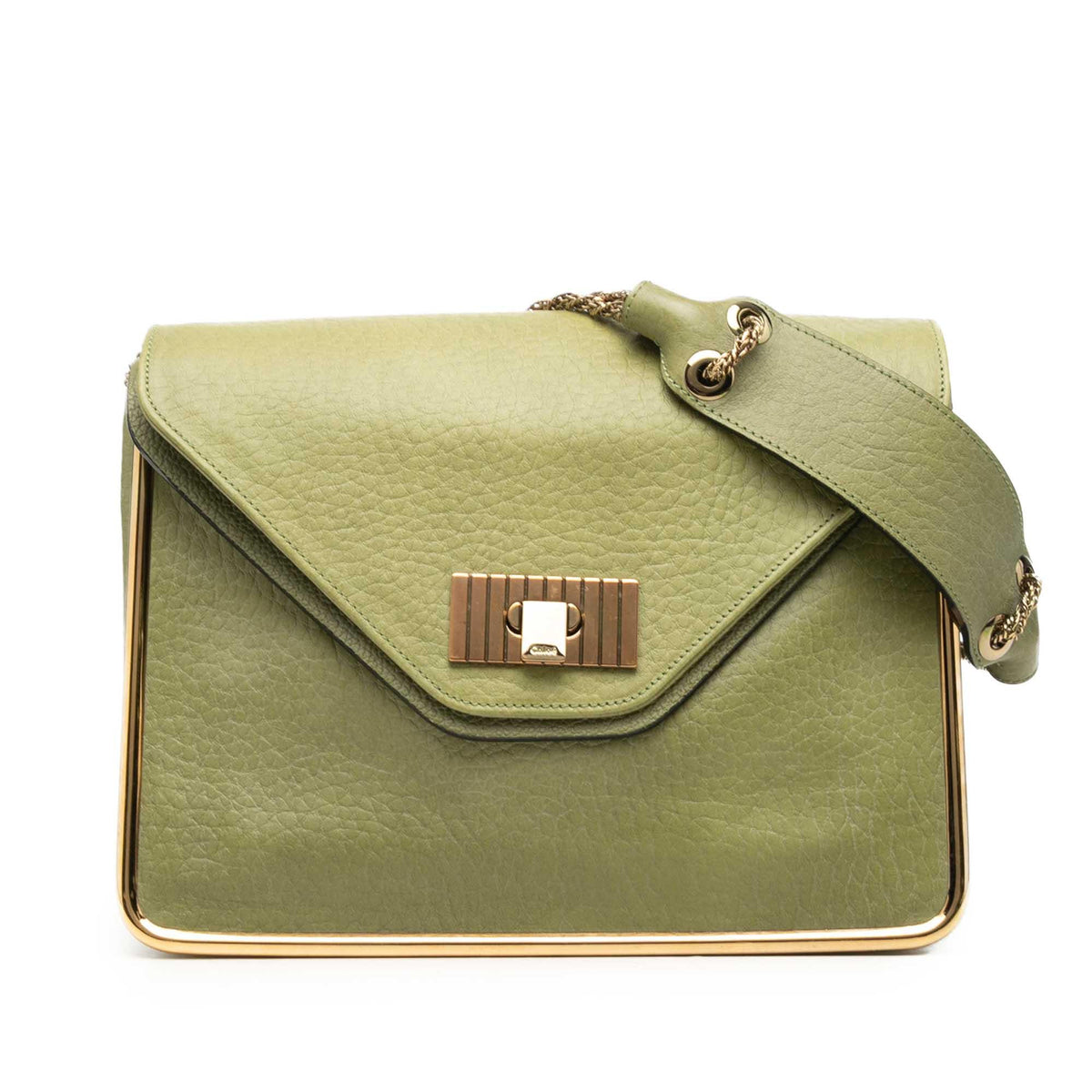 Chloe Medium Pebbled Leather Sally Shoulder Bag