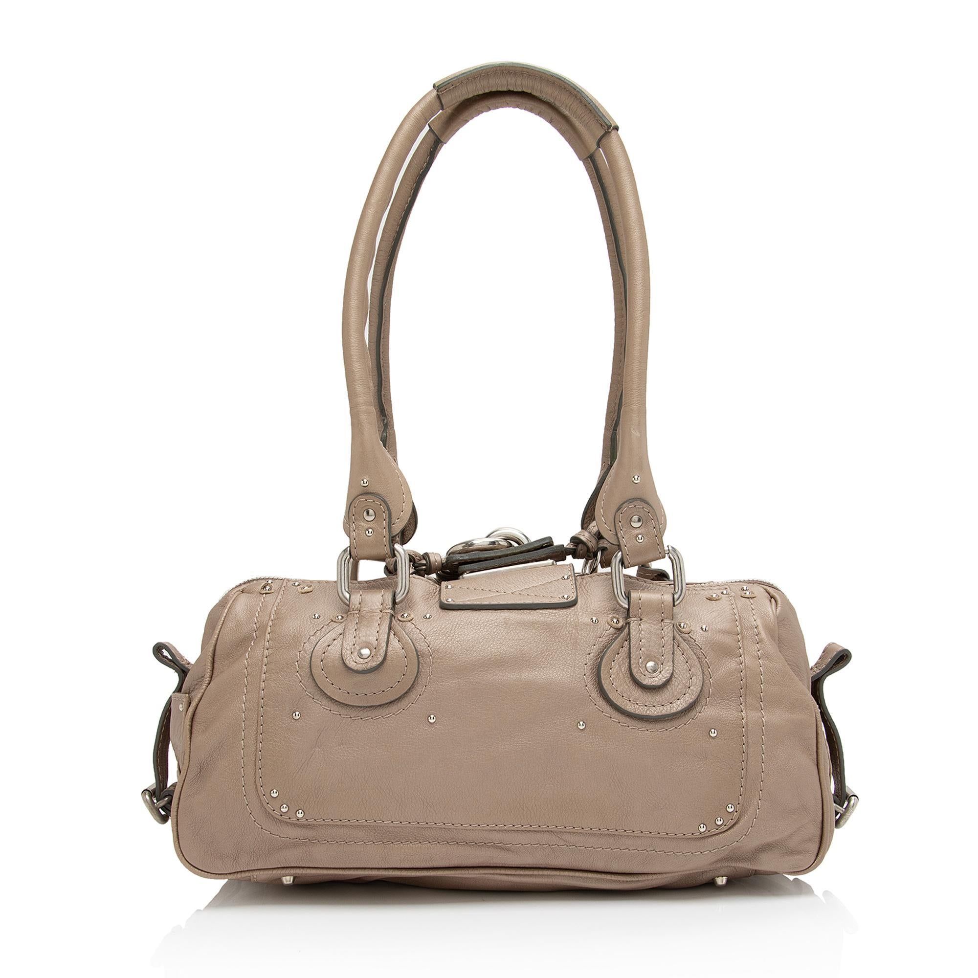 Chloe Metallic Leather Paddington Medium Satchel (SHF-fGg4oH)