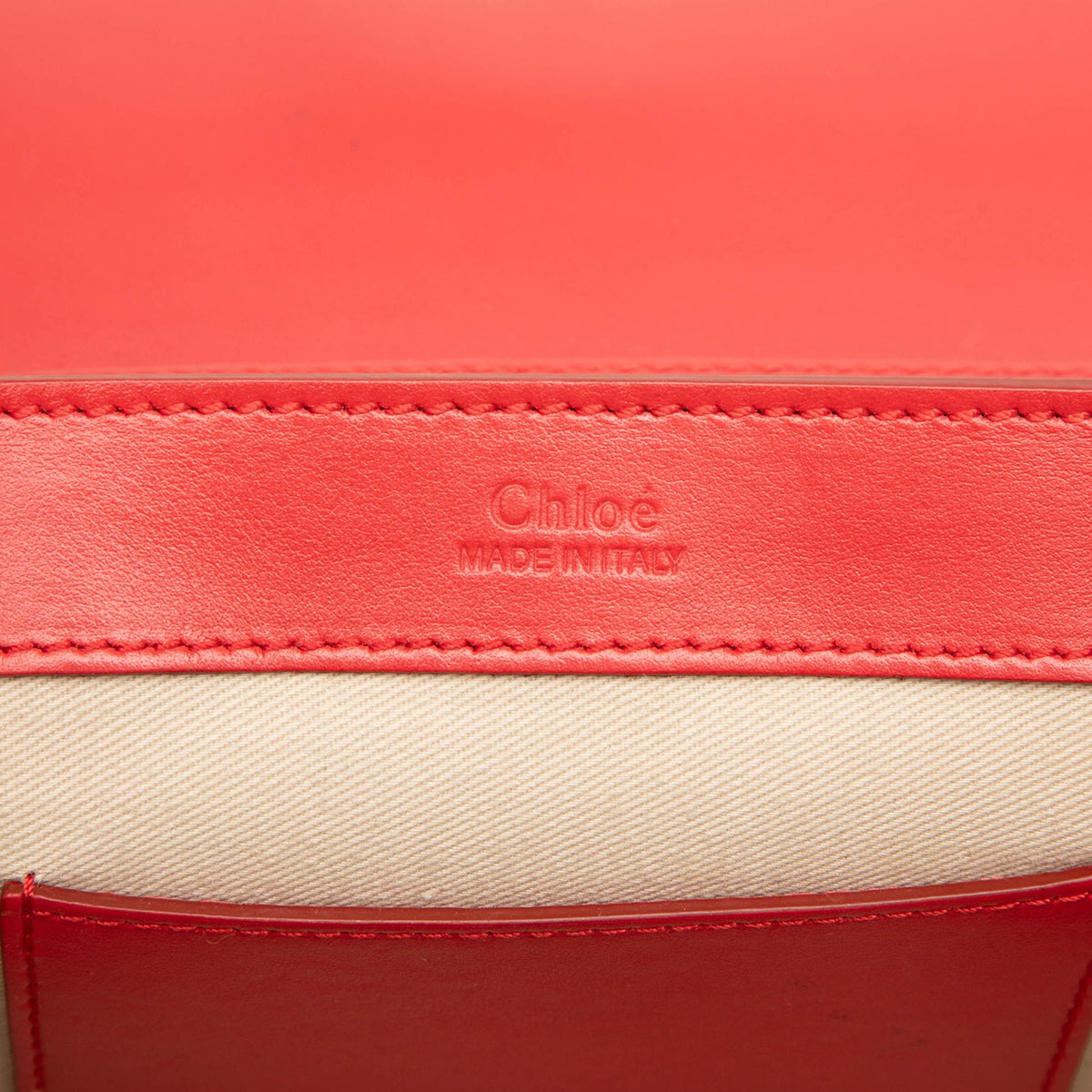 Chloe Mini Calfskin and Suede C Chain Crossbody