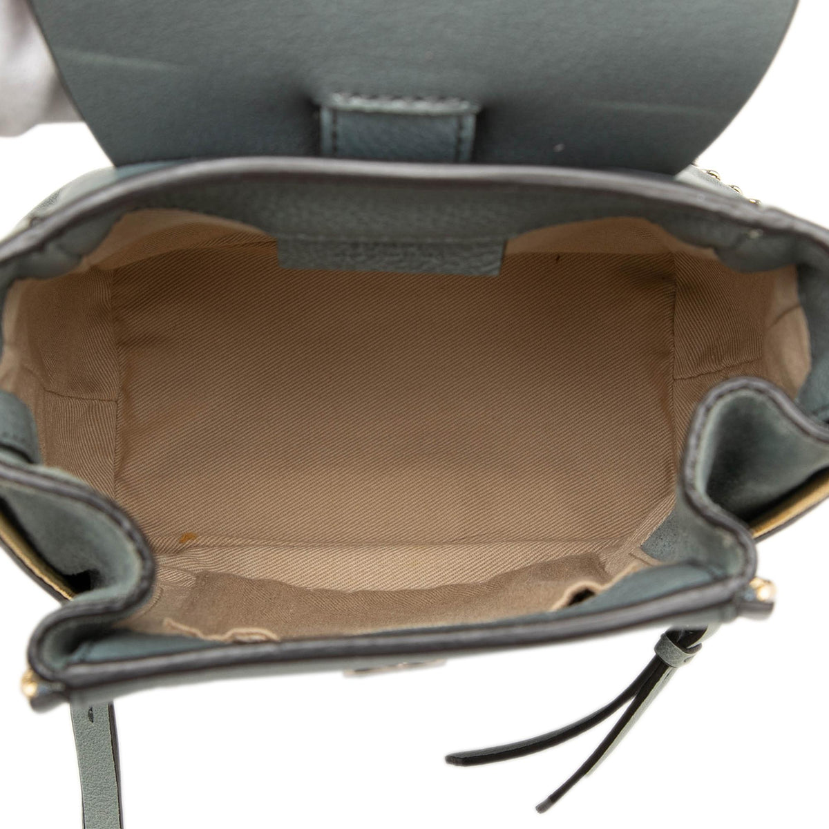 Chloe Mini Calfskin and Suede Faye Backpack
