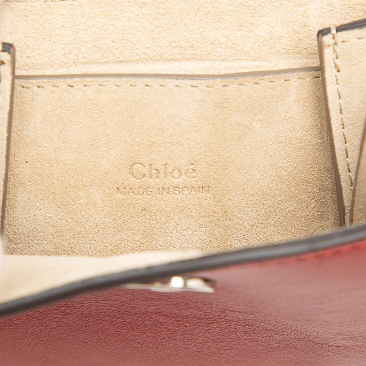 Chloe Mini Calfskin and Suede Faye Bracelet Bag