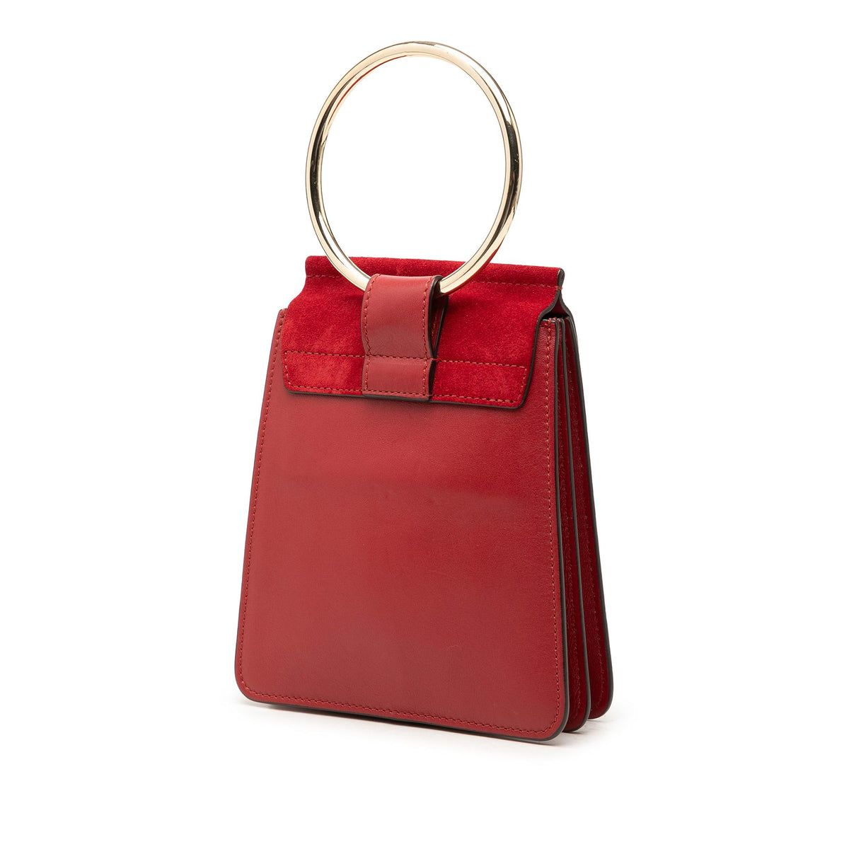 Chloe Mini Calfskin and Suede Faye Bracelet Bag