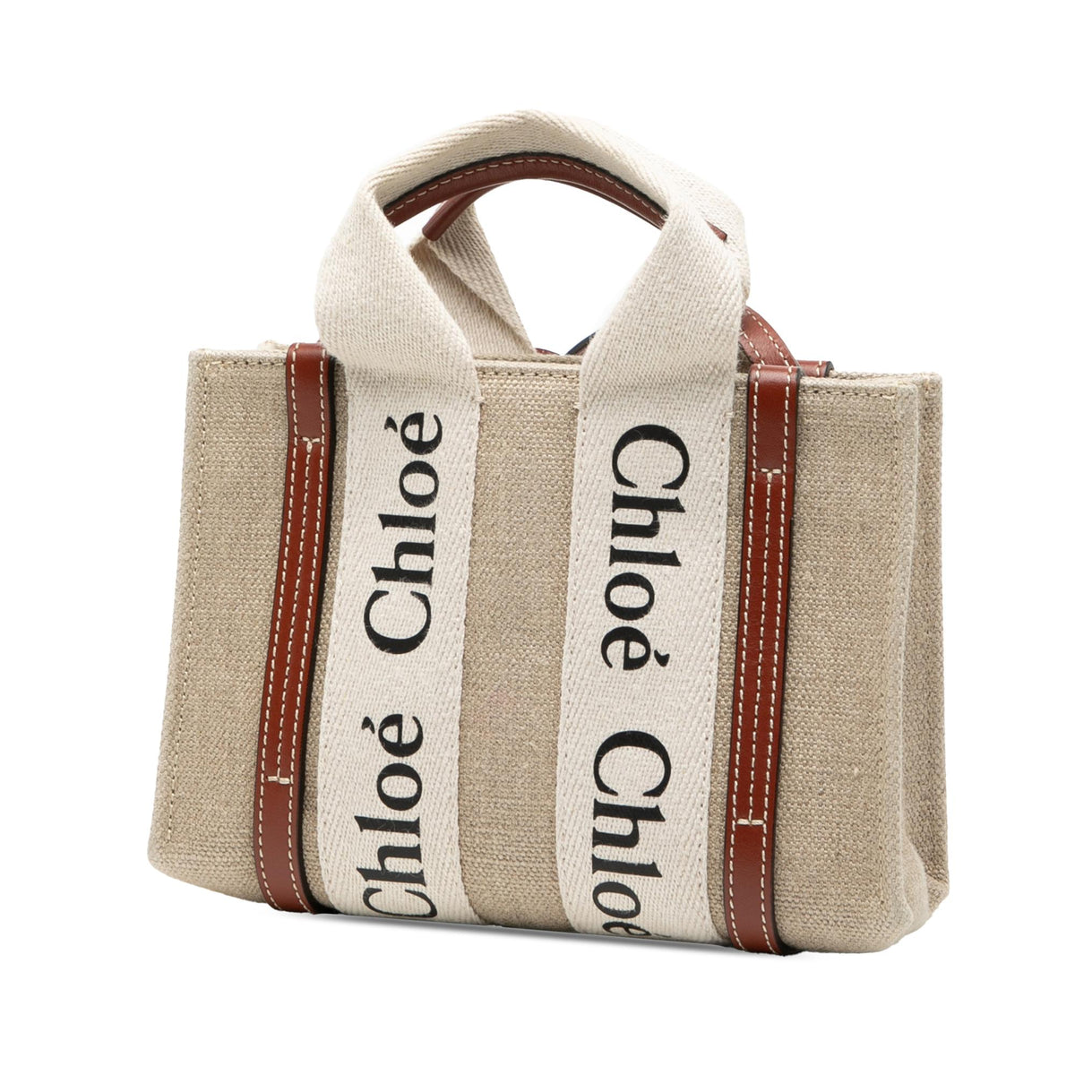 Chloe Mini Canvas Woody Satchel