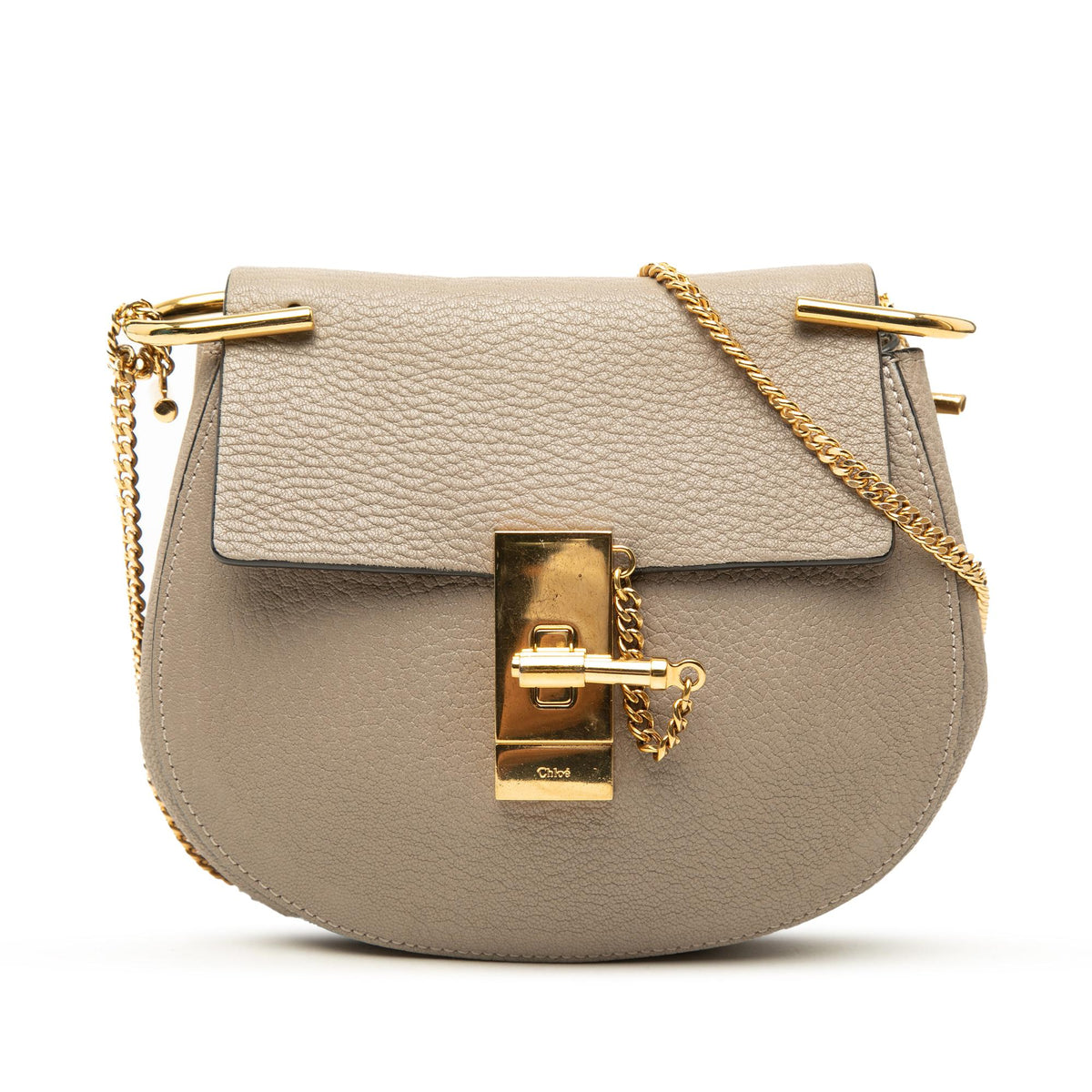Chloe Mini Grained Lambskin Drew Crossbody