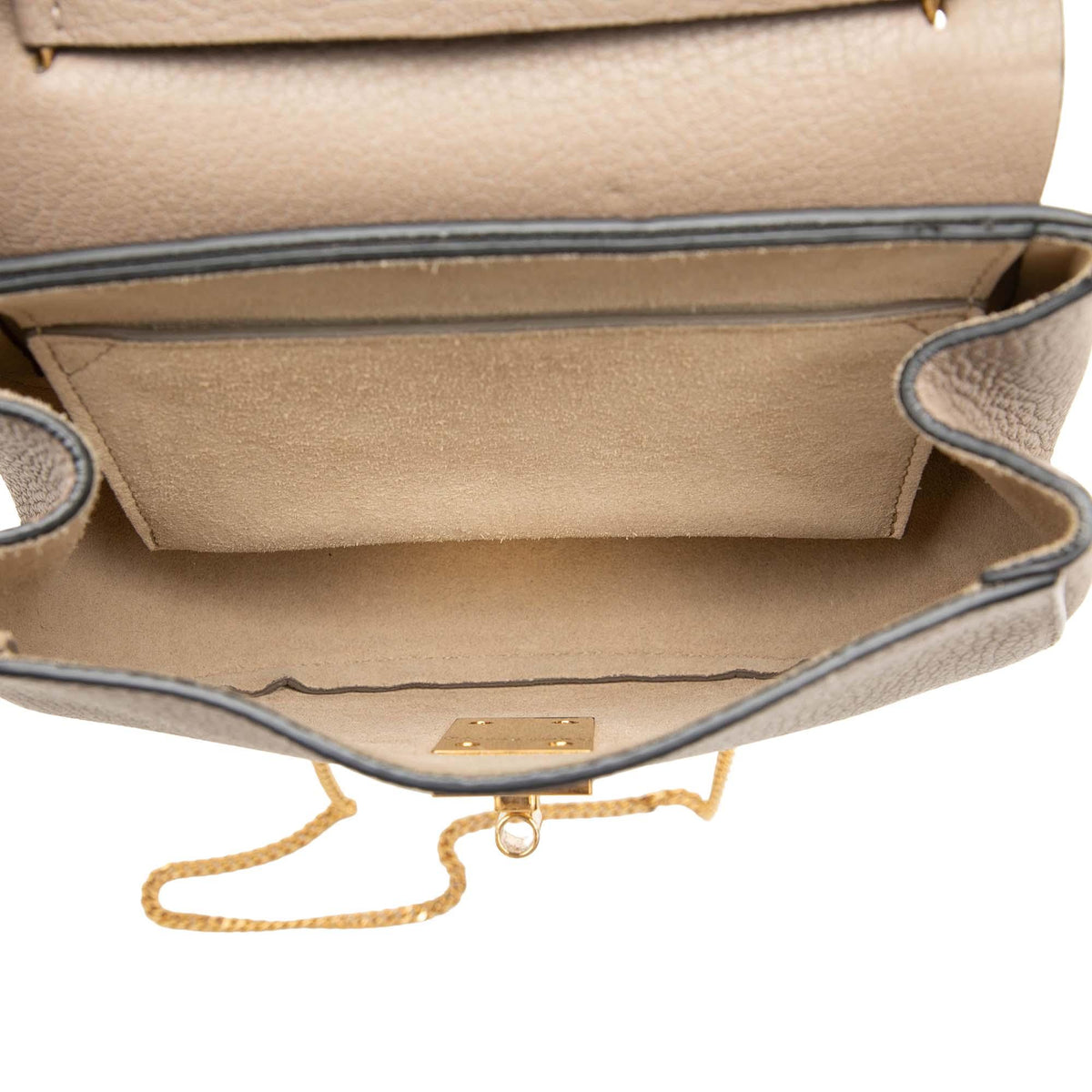 Chloe Mini Grained Lambskin Drew Crossbody