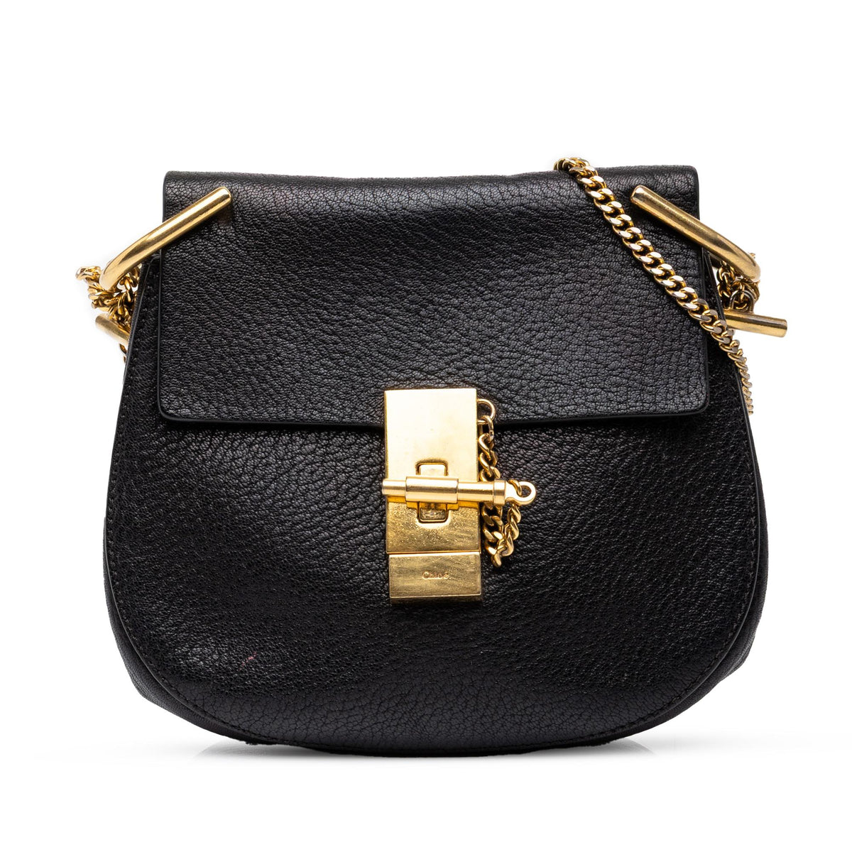 Chloe Mini Leather Drew Crossbody