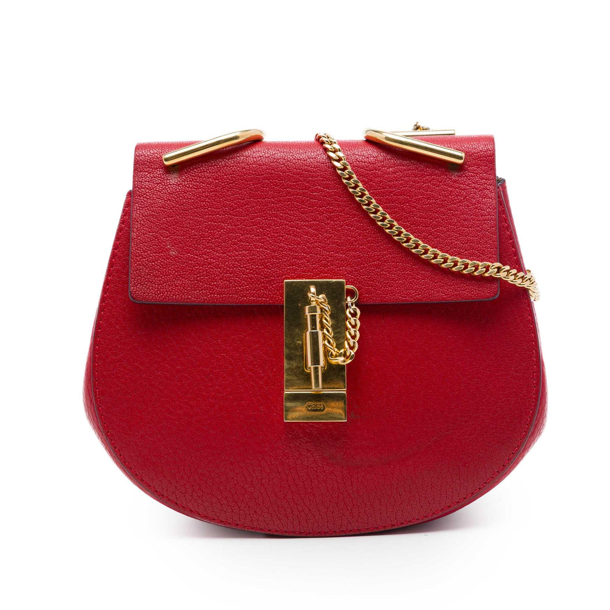 Chloe Mini Leather Drew Crossbody