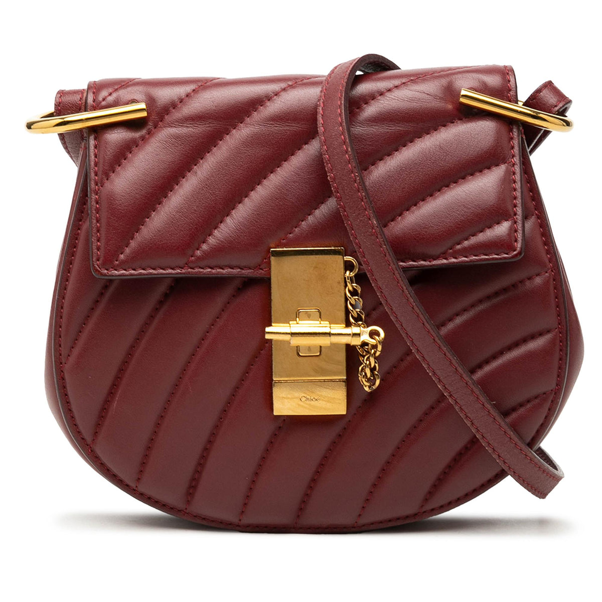 Chloe Mini Quilted Leather Drew Bijou Satchel