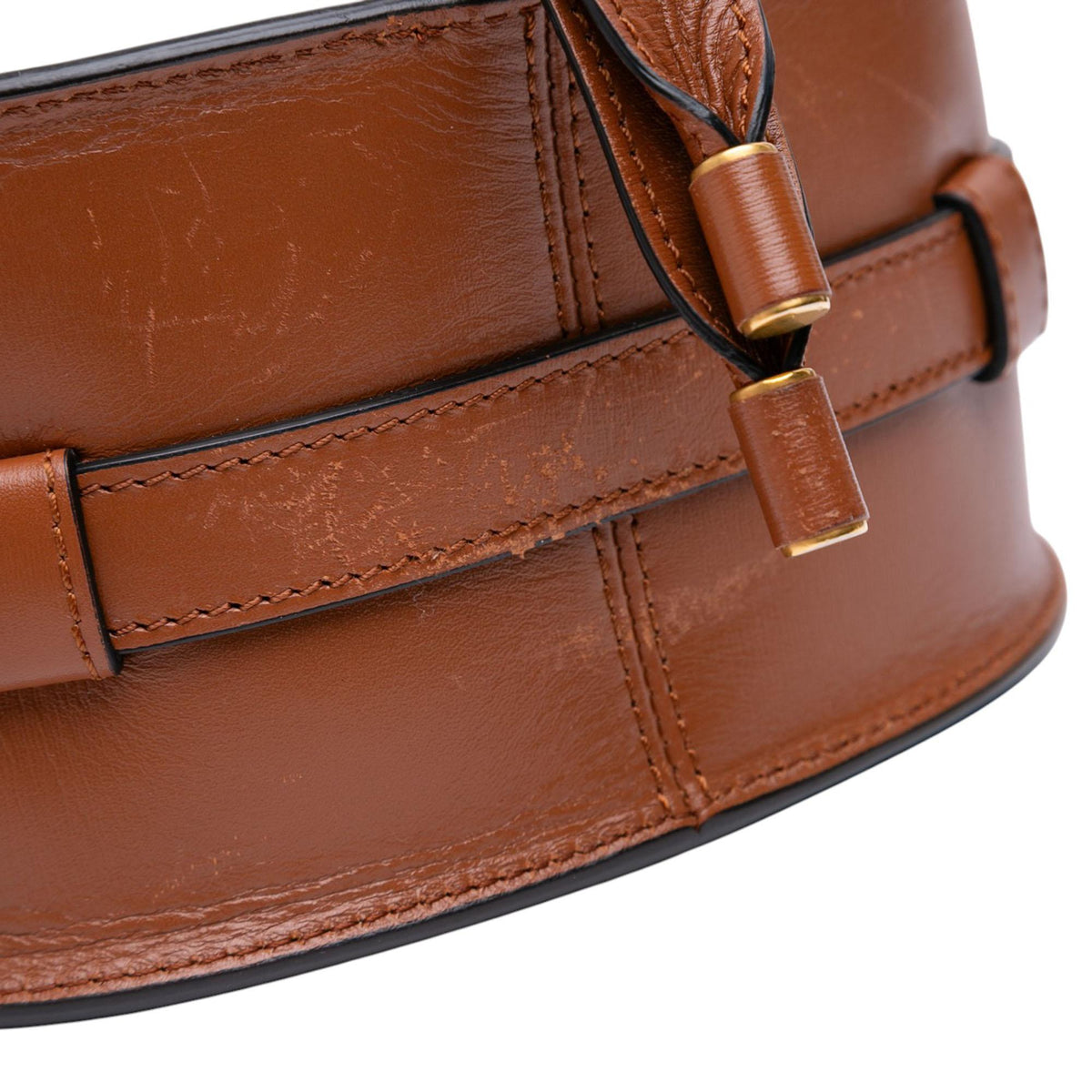Chloe Mini Shearling and Calfskin Marcie Saddle Crossbody