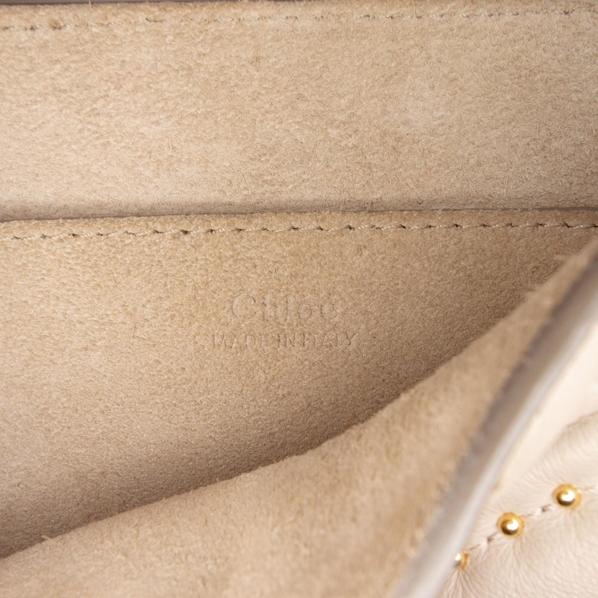 Chloe Mini Studded Leather Drew Bijou Satchel