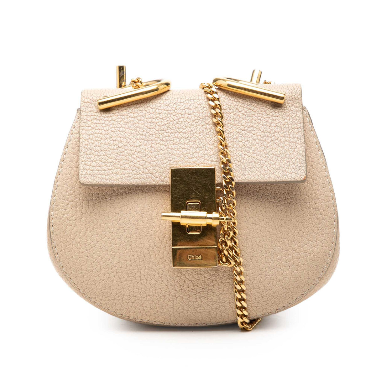 Chloe Nano Grained Calfskin Drew Crossbody