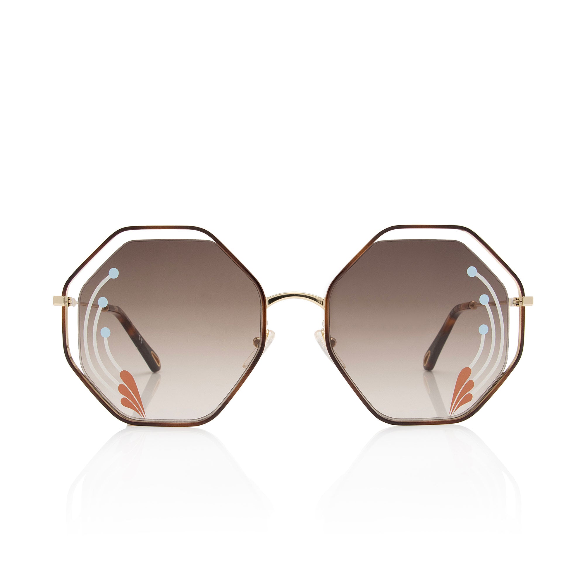 Chloe Poppy Oversized Octagonal Sunglasses (SHF-9heQfY)