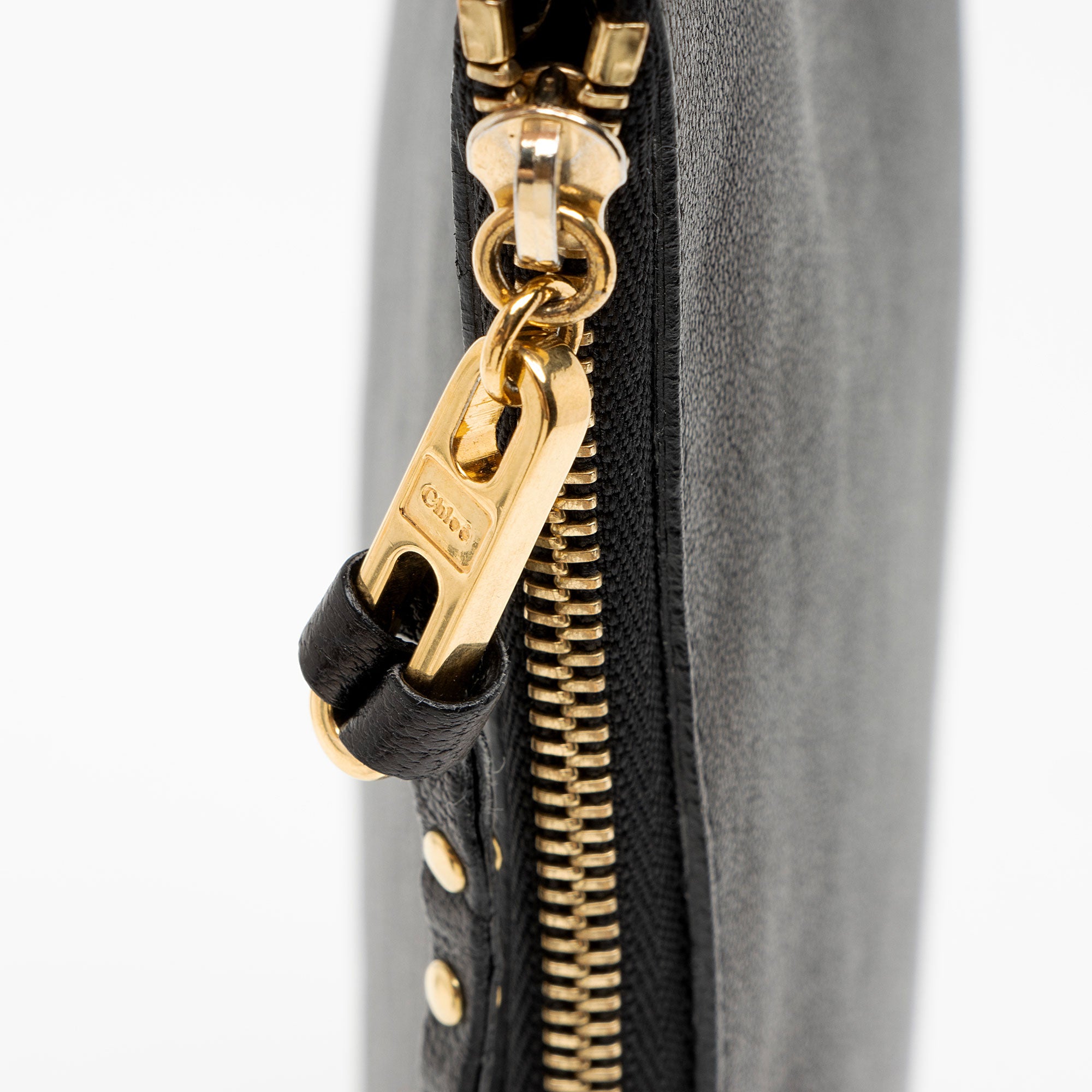 Chloe Sheepskin Ghost Flat Pouch Clutch