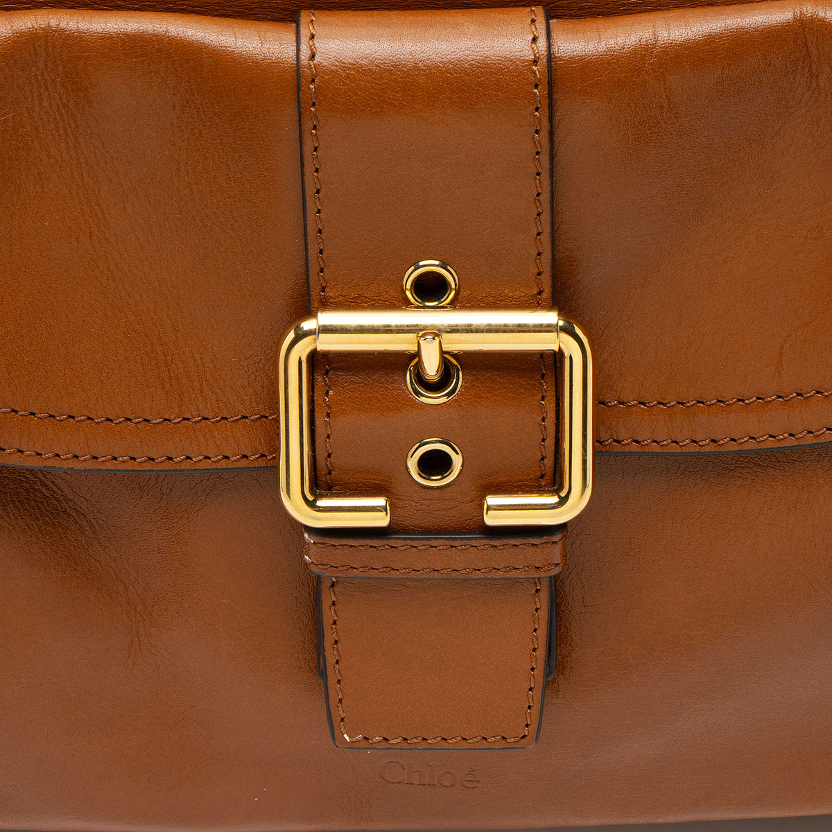 Chloe Shiny Leather Medium Camera Bag
