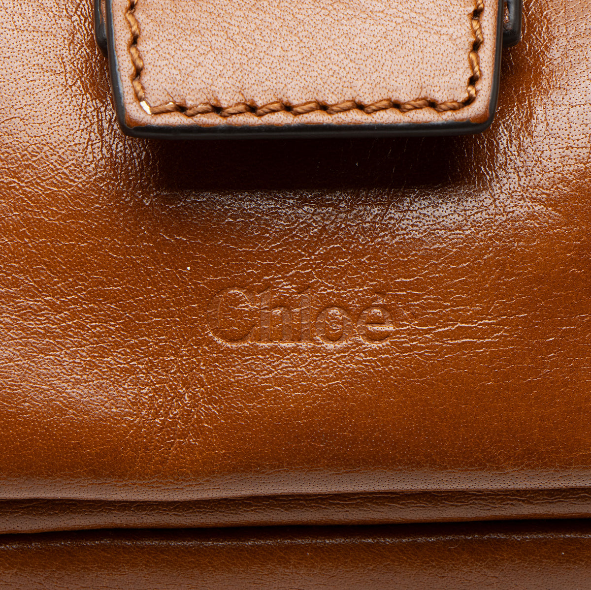 Chloe Shiny Leather Medium Camera Bag