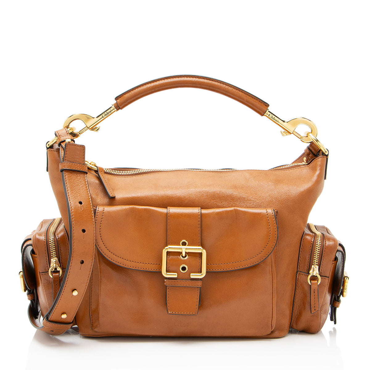 Chloe Shiny Leather Medium Camera Bag