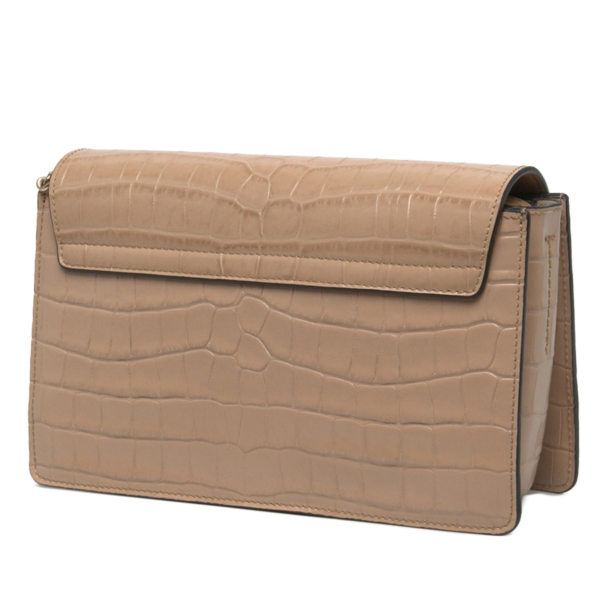 Chloe Small Croc Embossed Leather Faye Crossbody