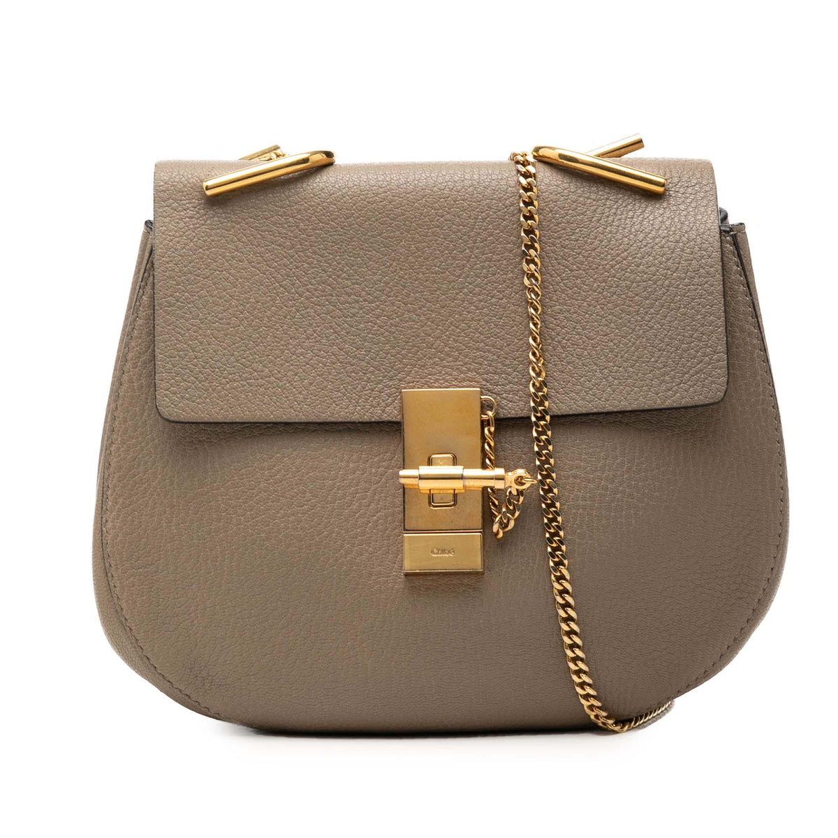 Chloe Small Grained Calfskin Drew Crossbody