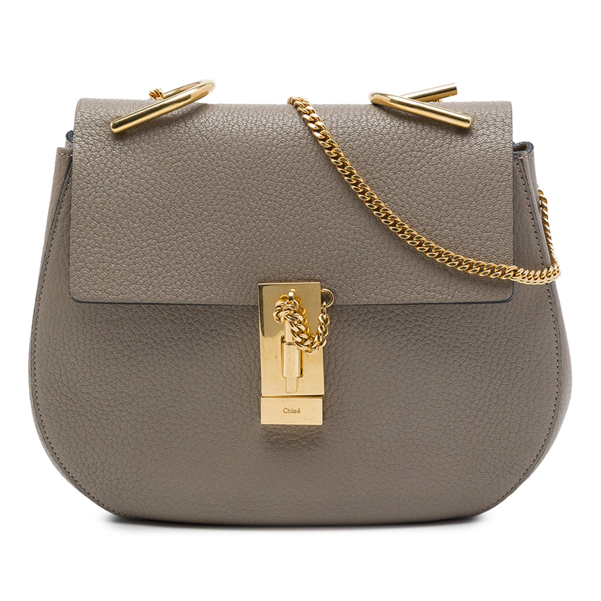 Chloe Small Grained Calfskin Drew Crossbody
