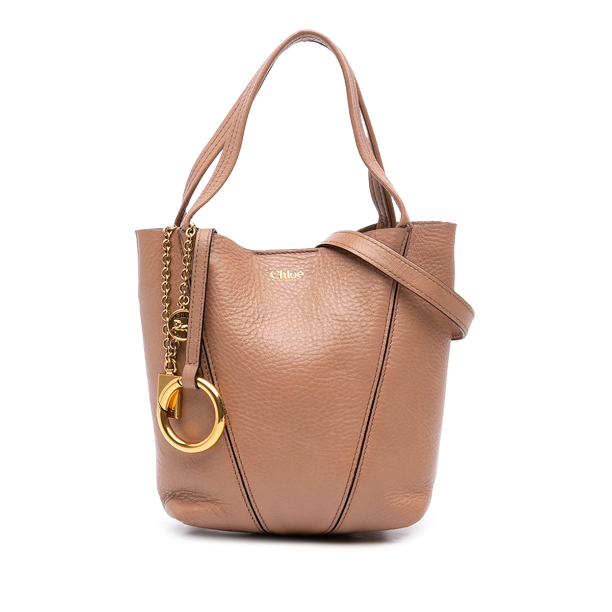 Chloe Small Grained Calfskin Spin Satchel