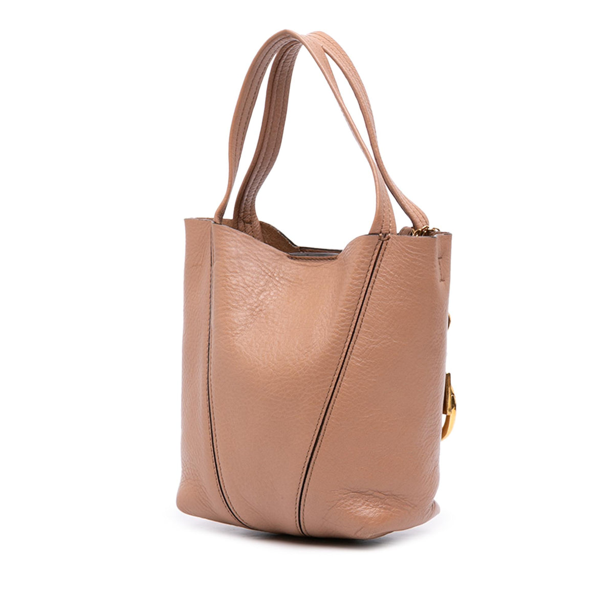 Chloe Small Grained Calfskin Spin Satchel