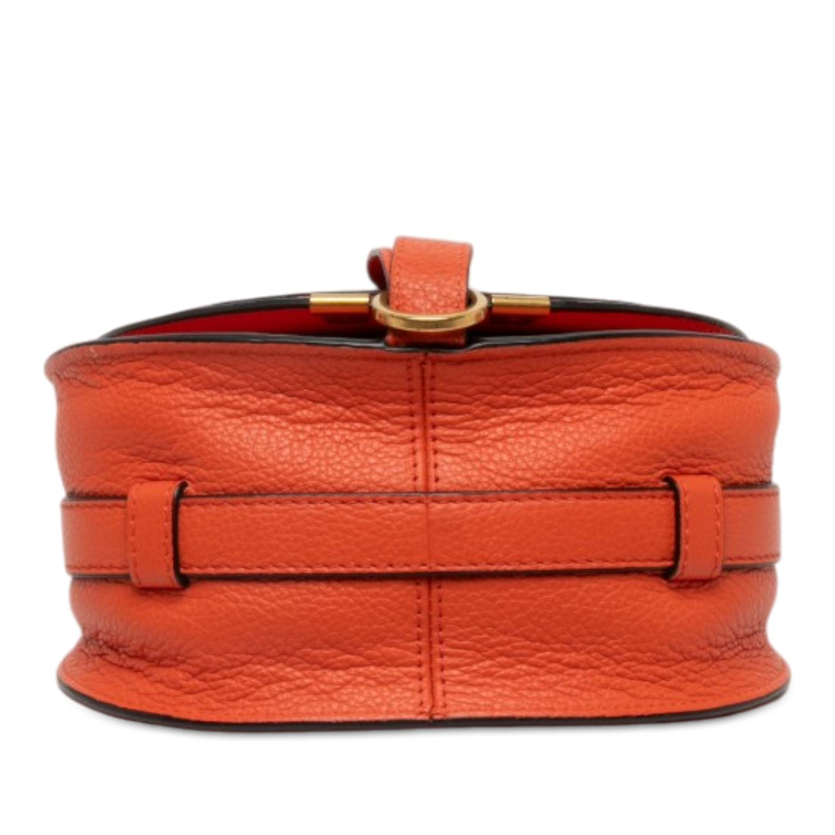 Chloe Small Grained Leather Marcie Saddle Crossbody