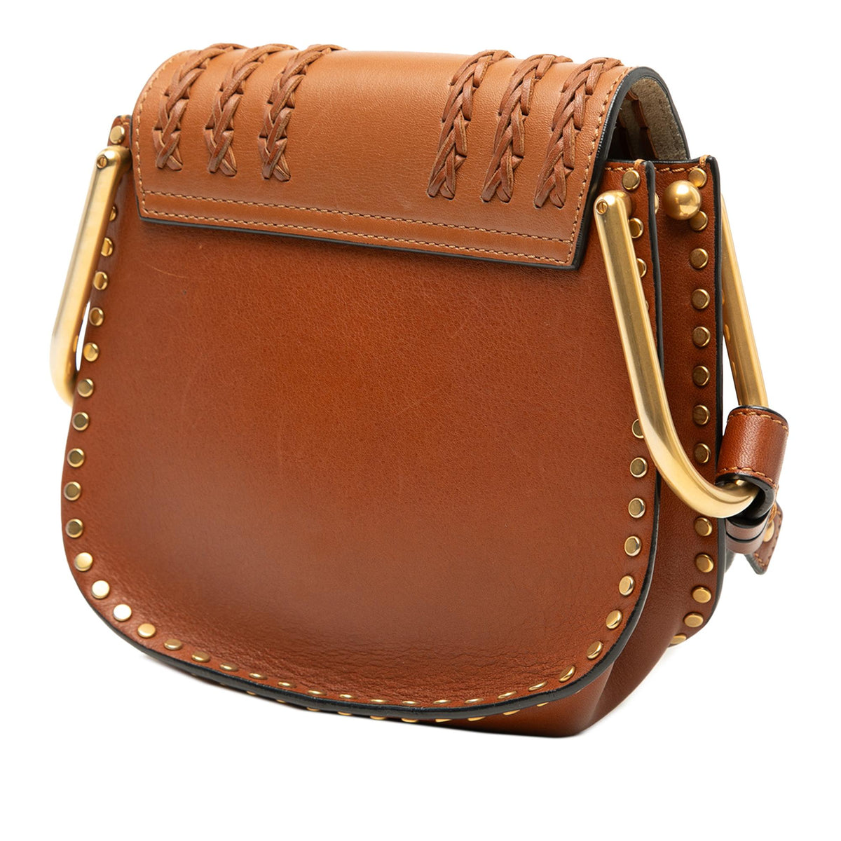 Chloe Small Leather Braided Hudson Crossbody