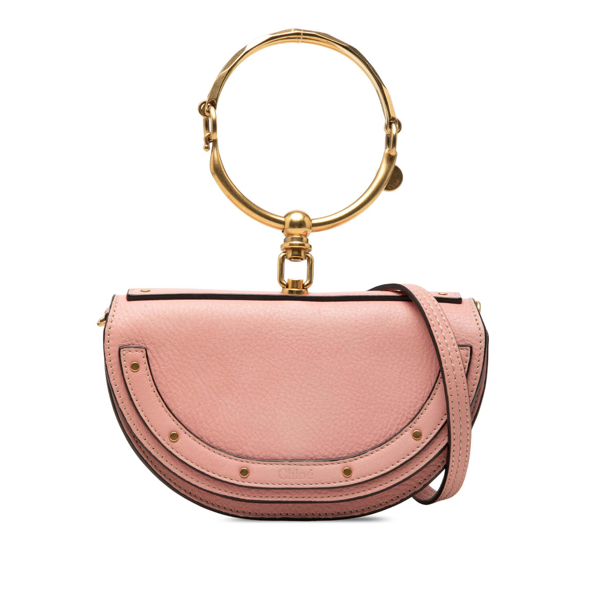Chloe Small Leather Nile Bracelet Minaudiere