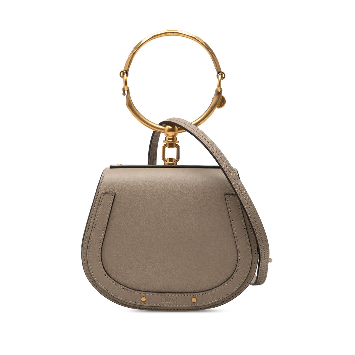 Chloe Small Leather Nile Bracelet Satchel