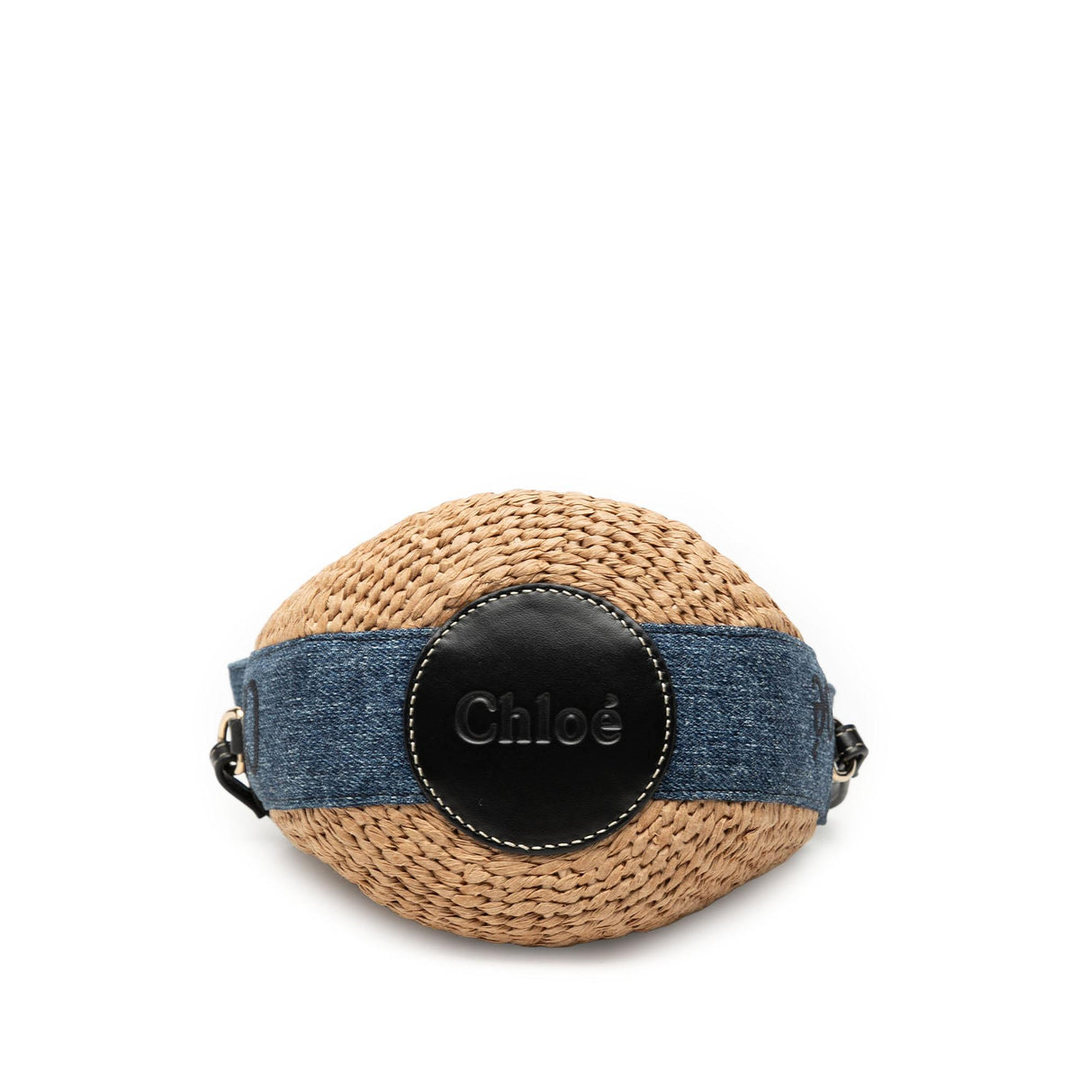 Chloe Small Raffia Woody Basket Bucket Bag