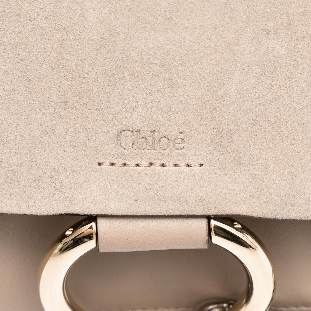 Chloe Small Suede and Calfskin Faye Crossbody