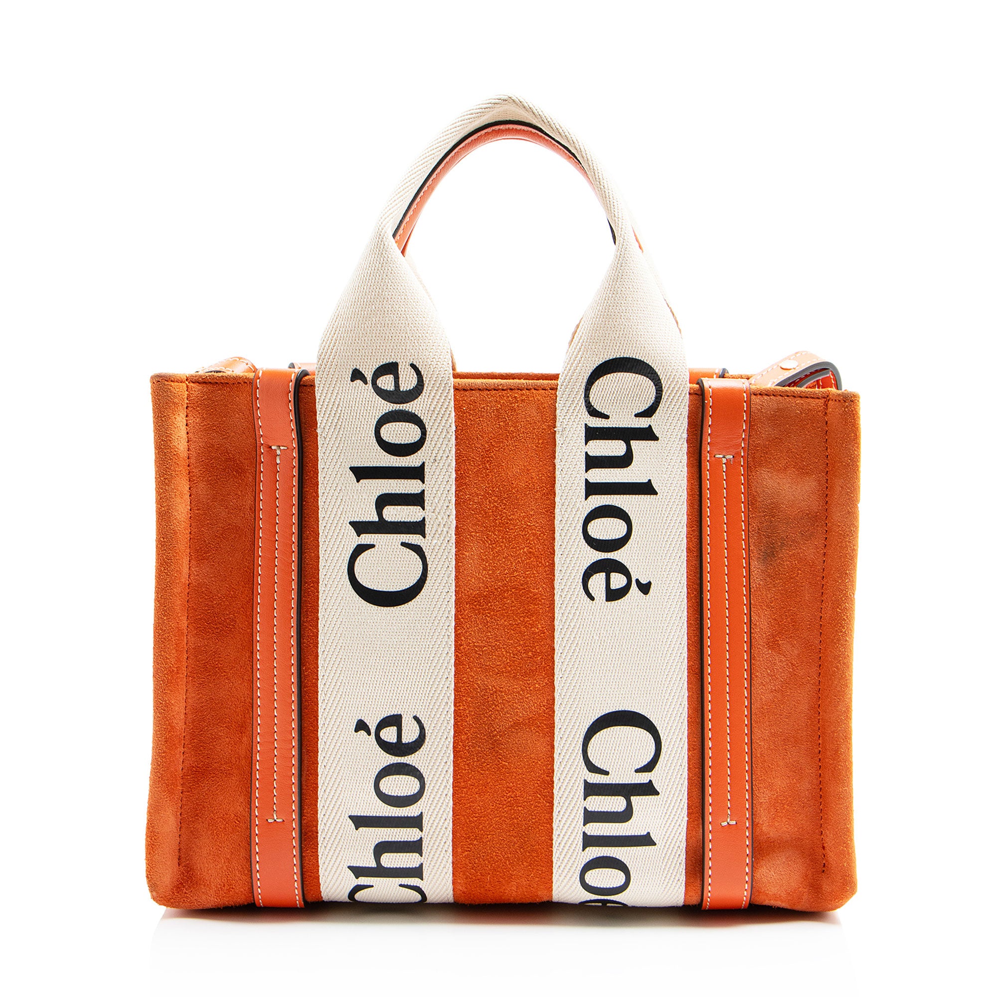 Chloe Suede Woody Small Tote (SHF-pwYpx8)
