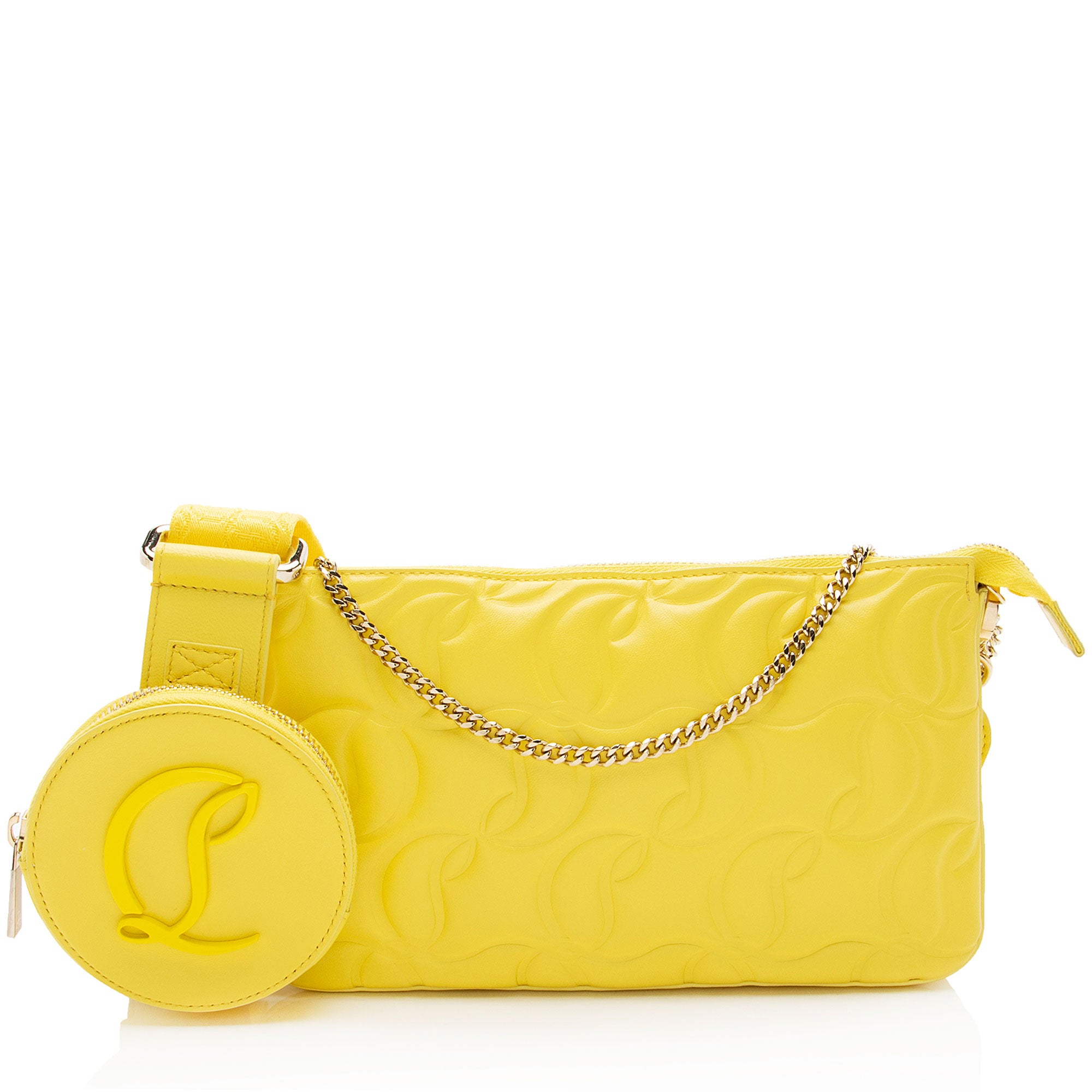 Christian Louboutin CL Embossed Nappa Loubila Crossbody
