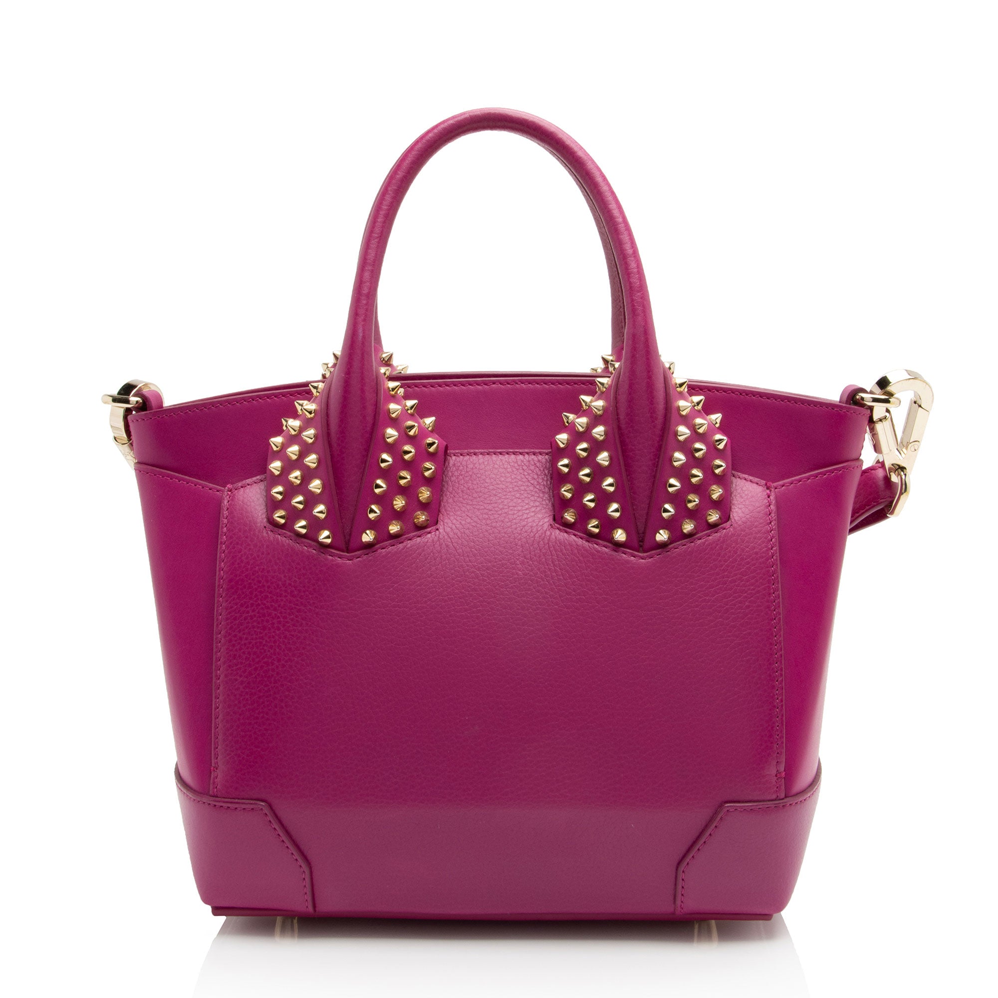 Christian Louboutin Leather Spiked Eloise Small Satchel