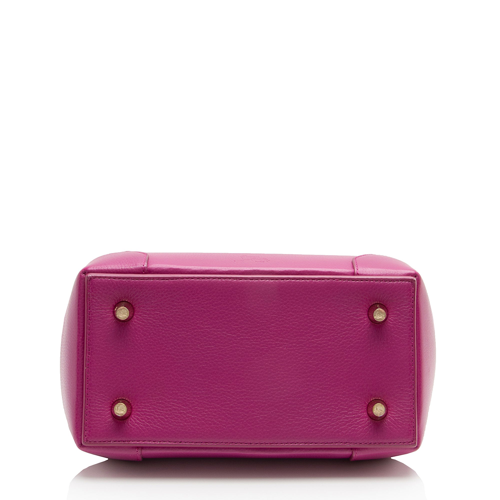 Christian Louboutin Leather Spiked Eloise Small Satchel