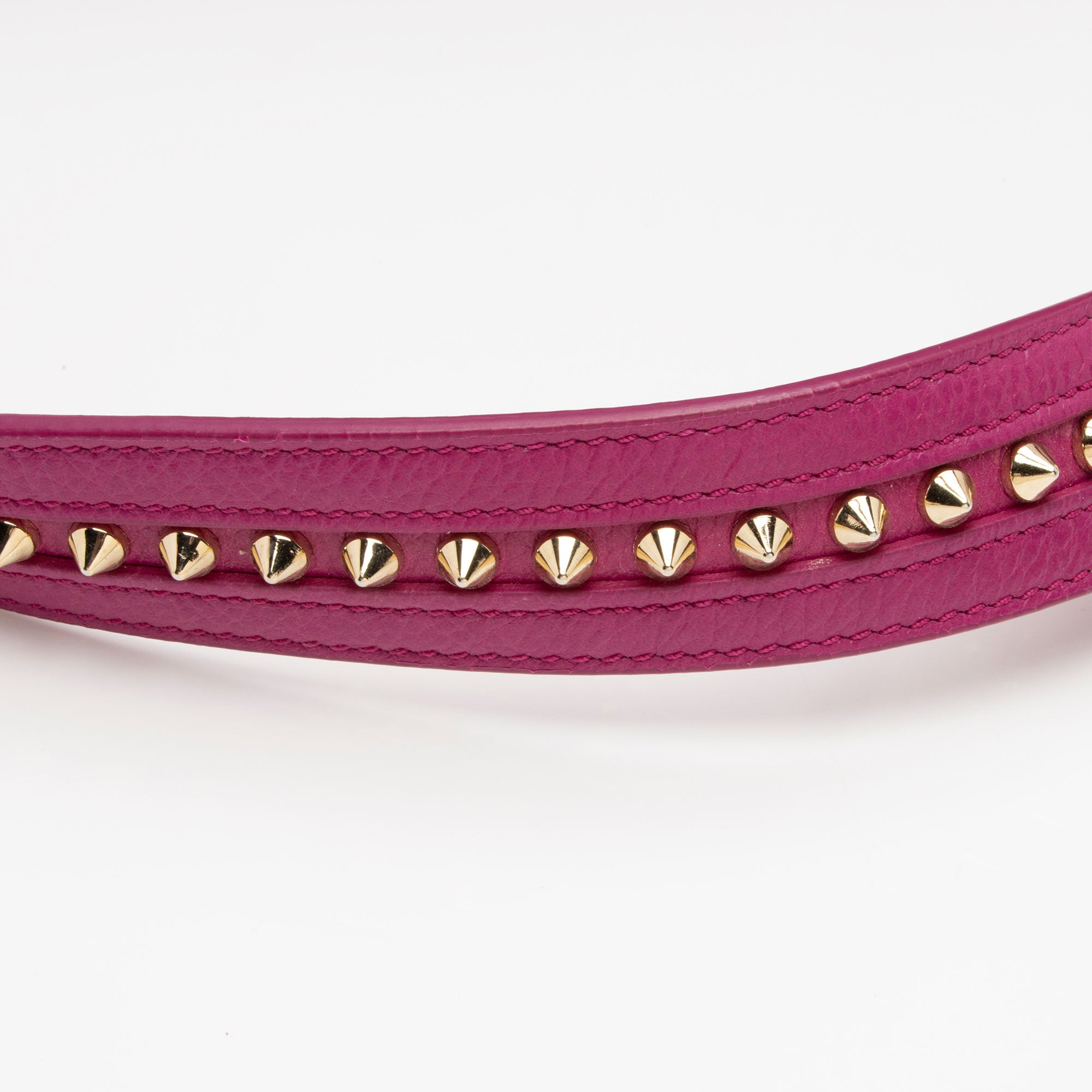 Christian Louboutin Leather Spiked Eloise Small Satchel