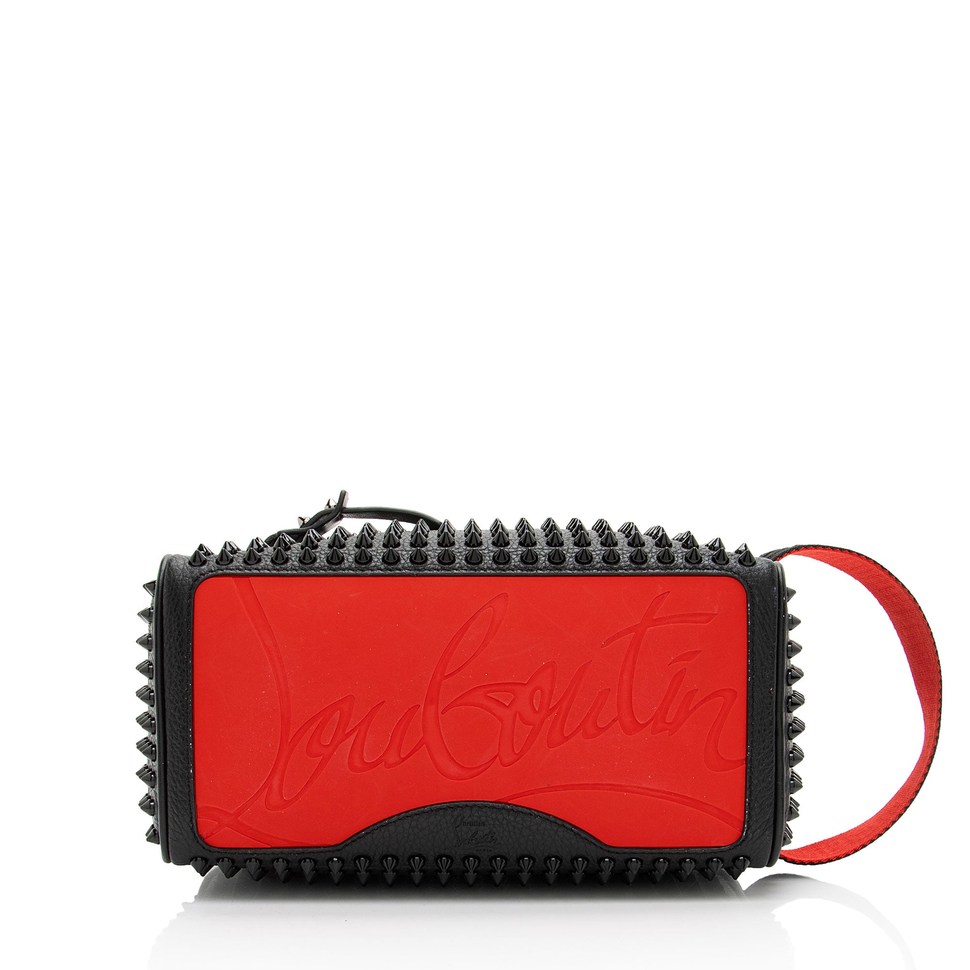 Christian Louboutin Calfskin Spiked Blaster Pouch