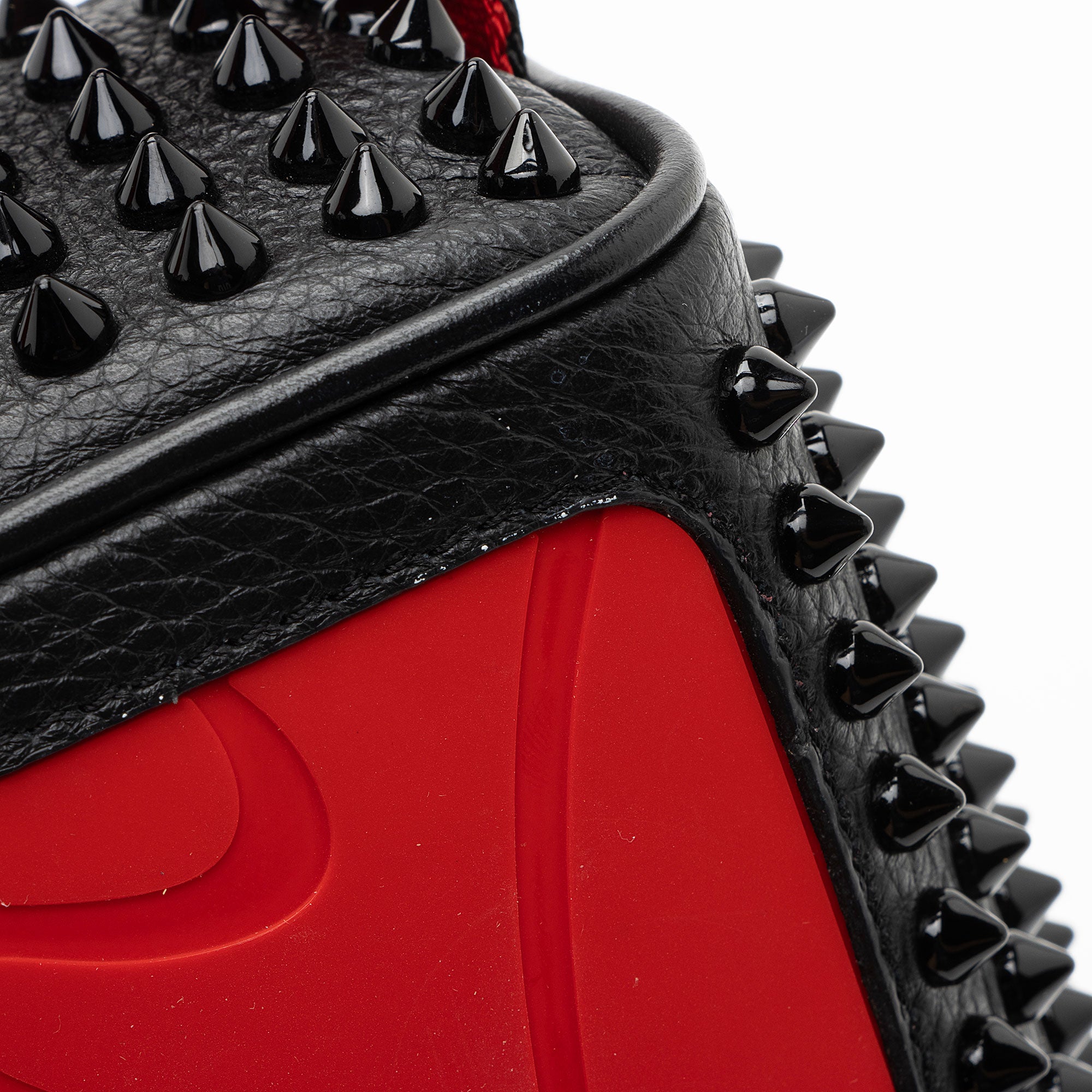 Christian Louboutin Calfskin Spiked Blaster Pouch