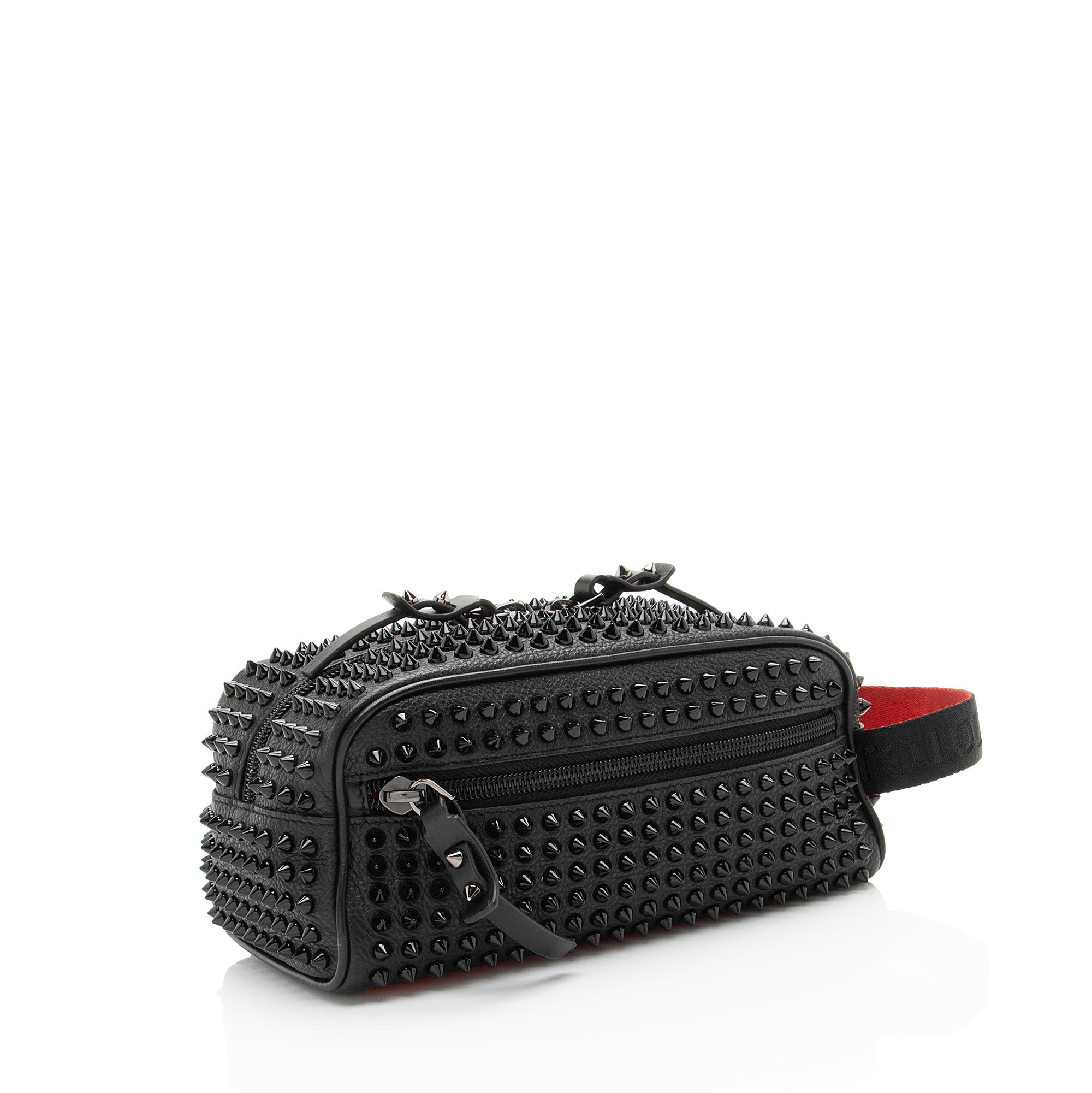Christian Louboutin Calfskin Spiked Blaster Pouch