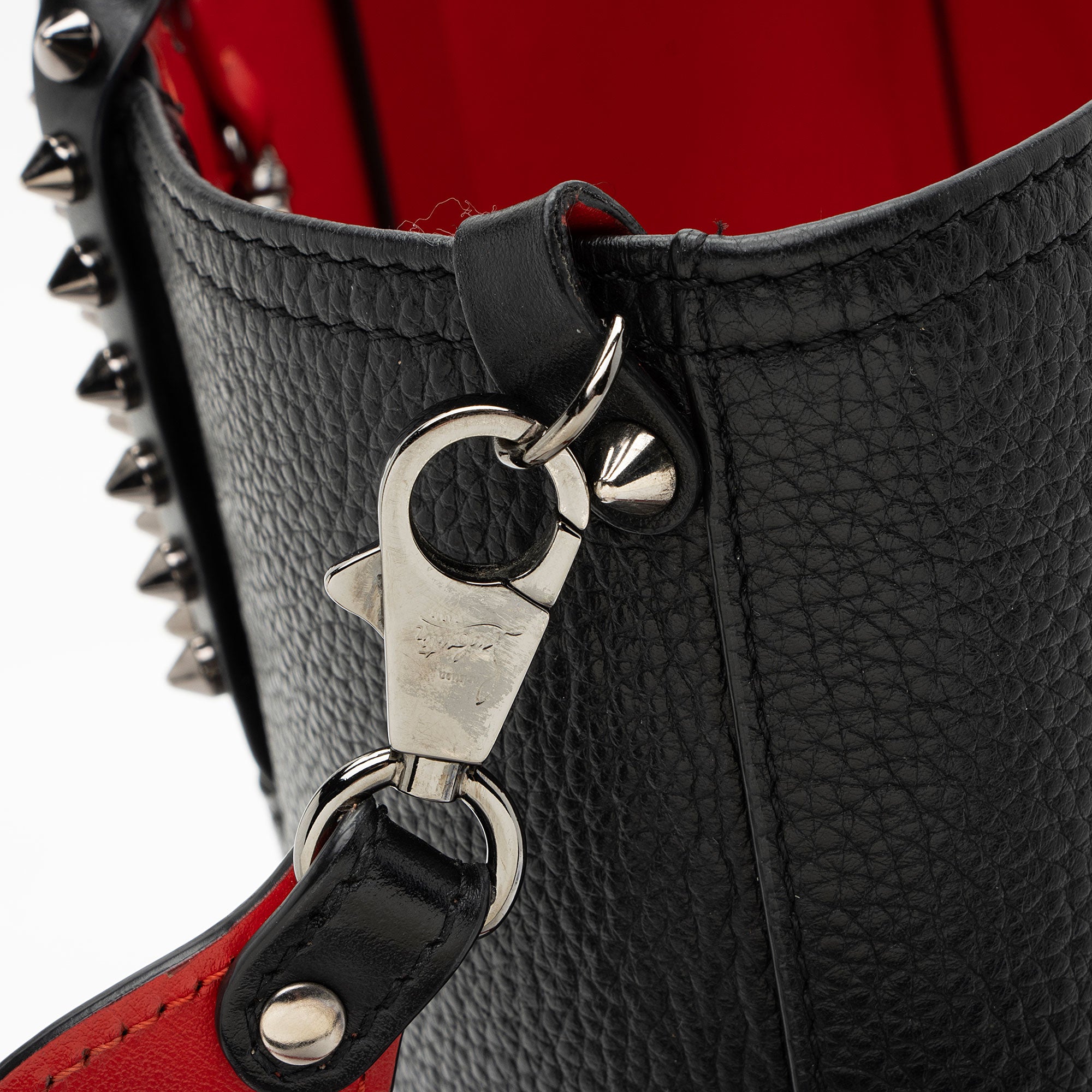 Christian Louboutin Calfskin Spikes Cabata N/S Tote
