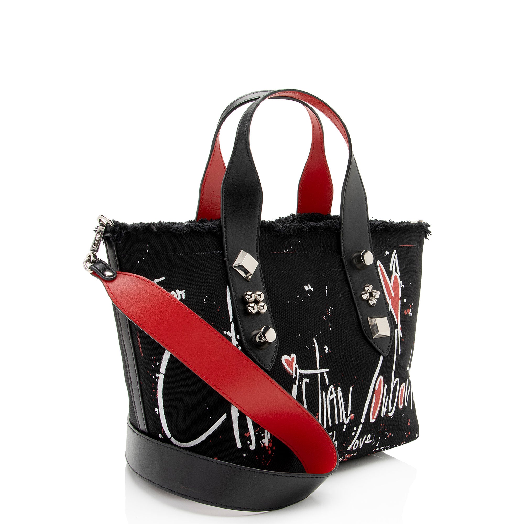 Christian Louboutin Canvas Frangibus Printed Small Tote (SHF-SFTZBU)
