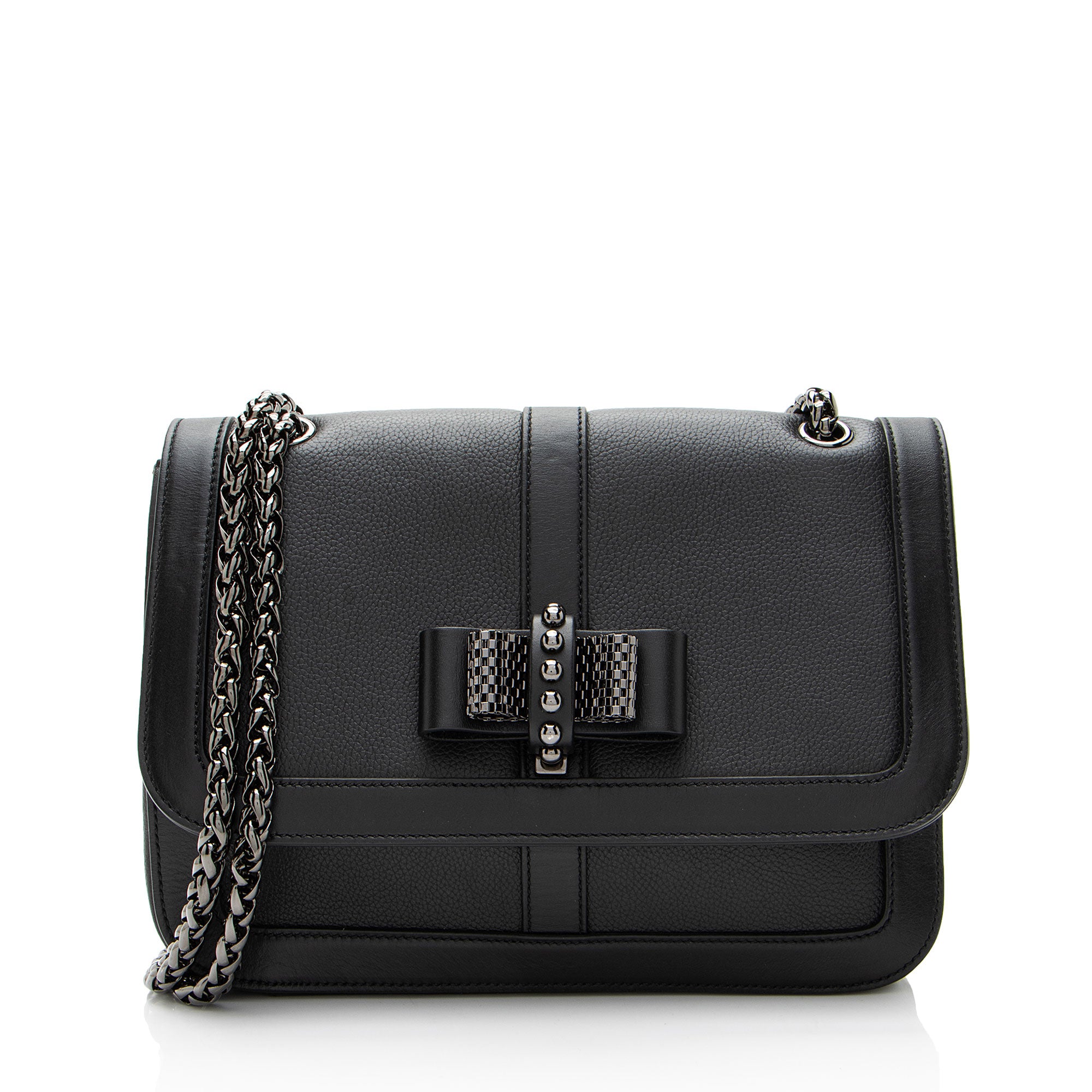 Christian Louboutin Leather Charity Small Shoulder Bag (SHF-Gxpq1d)